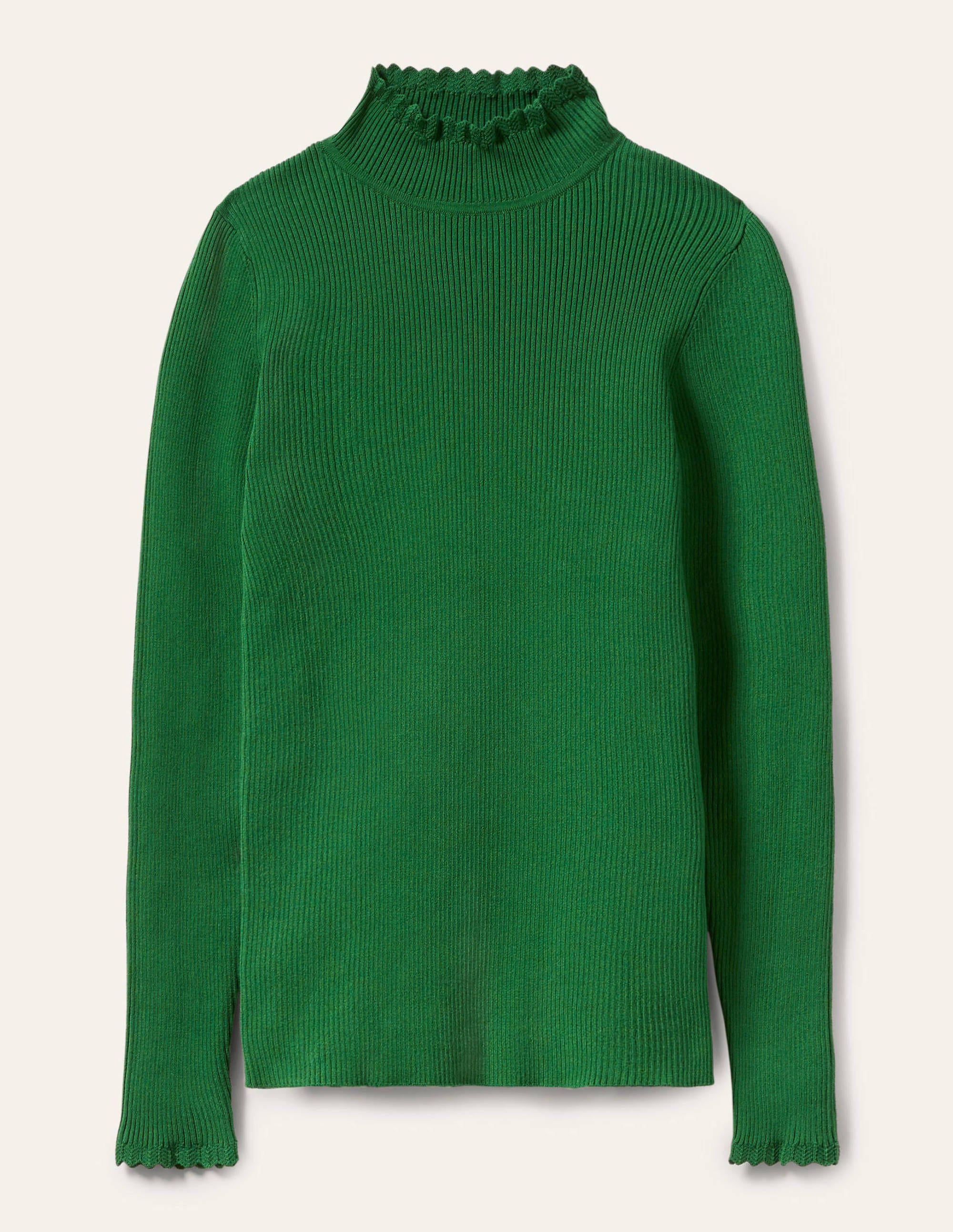 Scallop High Neck Jumper-Conifer - Image 5
