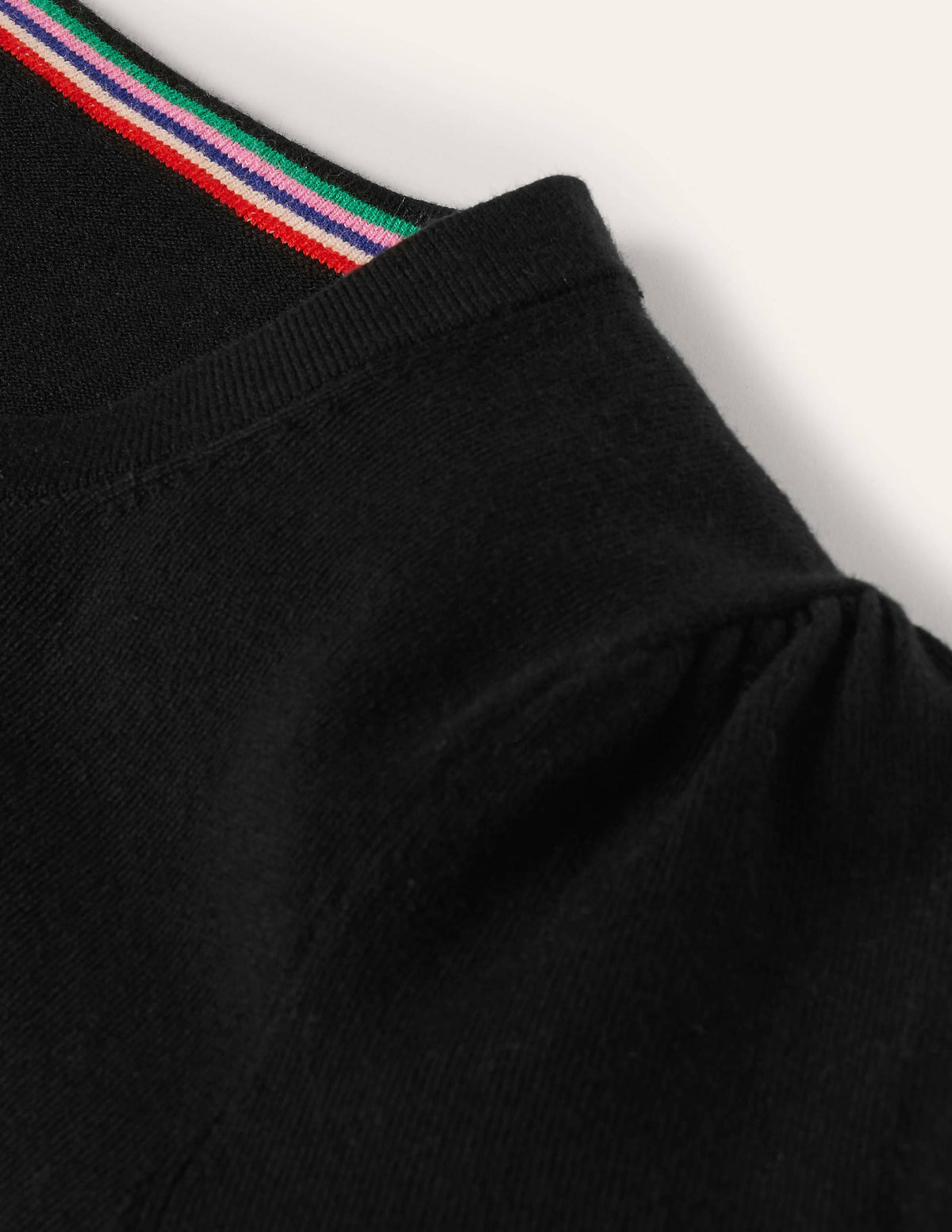 Cotton Crew Knitted Top-Black - Image 6