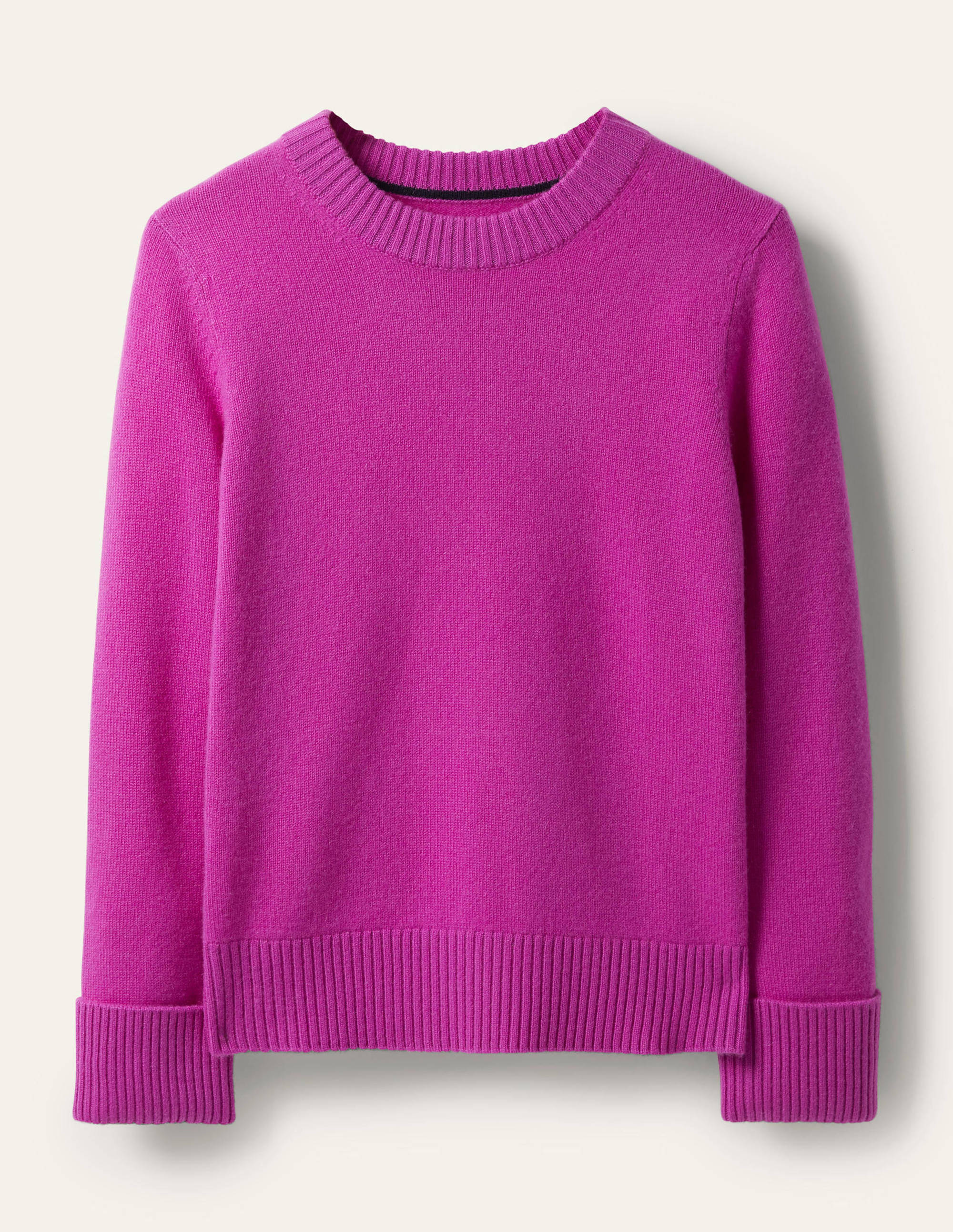 Cashmere Cuff Detail Jumper-Regal Purple - Image 4