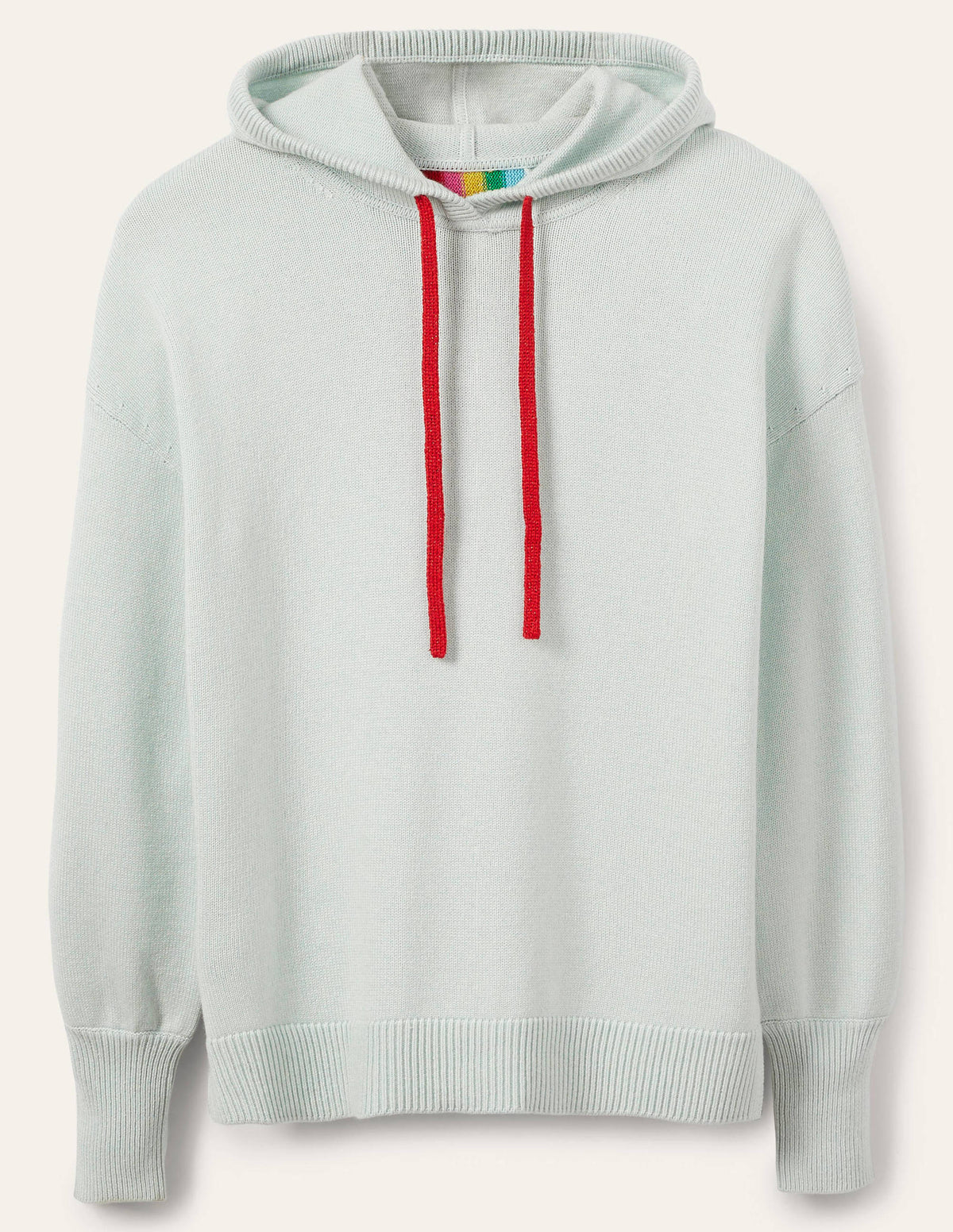 Knitted Relaxed Hoodie-Fresh Water-5