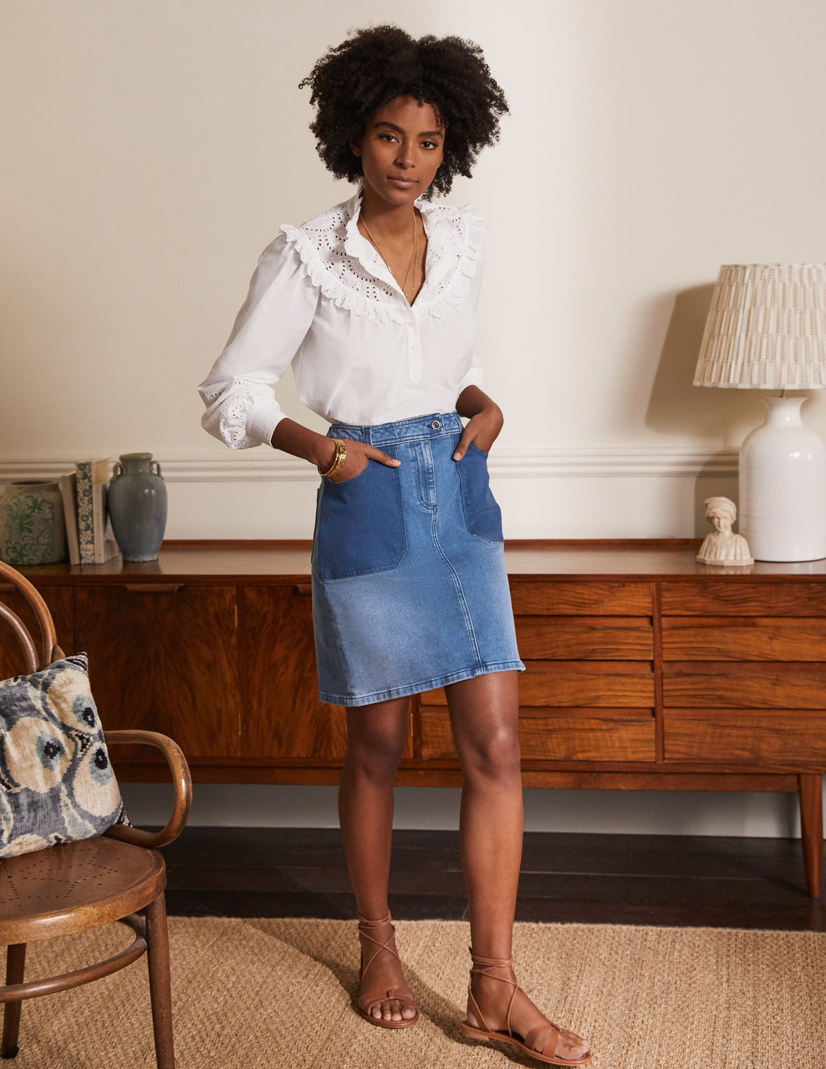 Cavendish Skirt-Light Vintage Contrast - Image 4