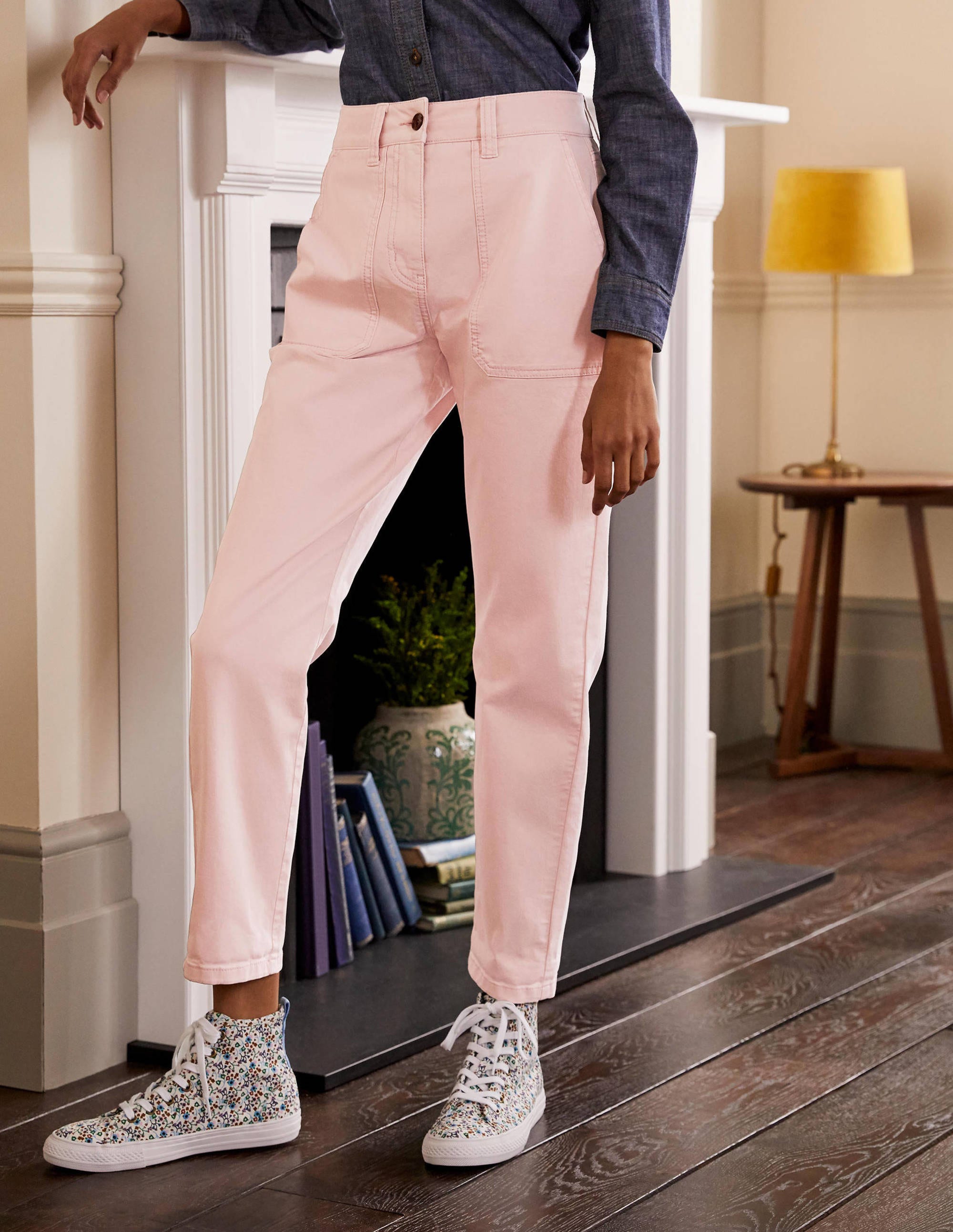 Relaxed Chino Trousers-Milkshake - Image 2