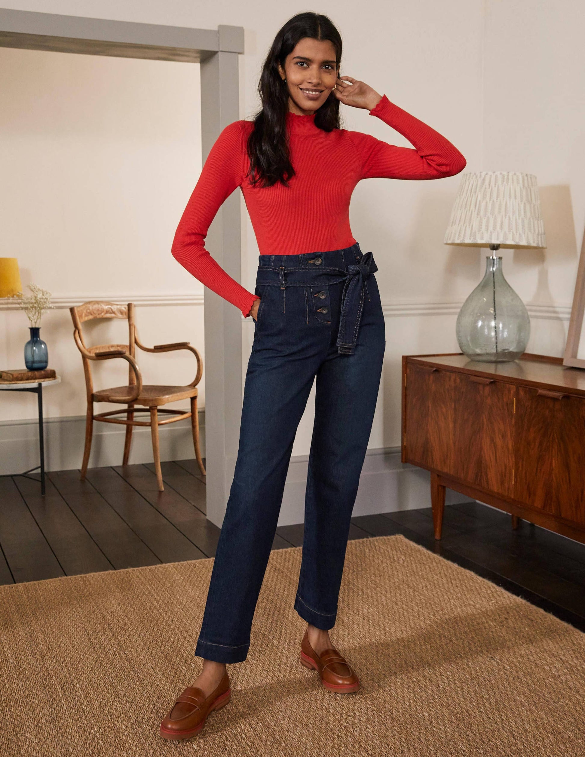 Berkeley Tapered Trousers-Dark Vintage-5