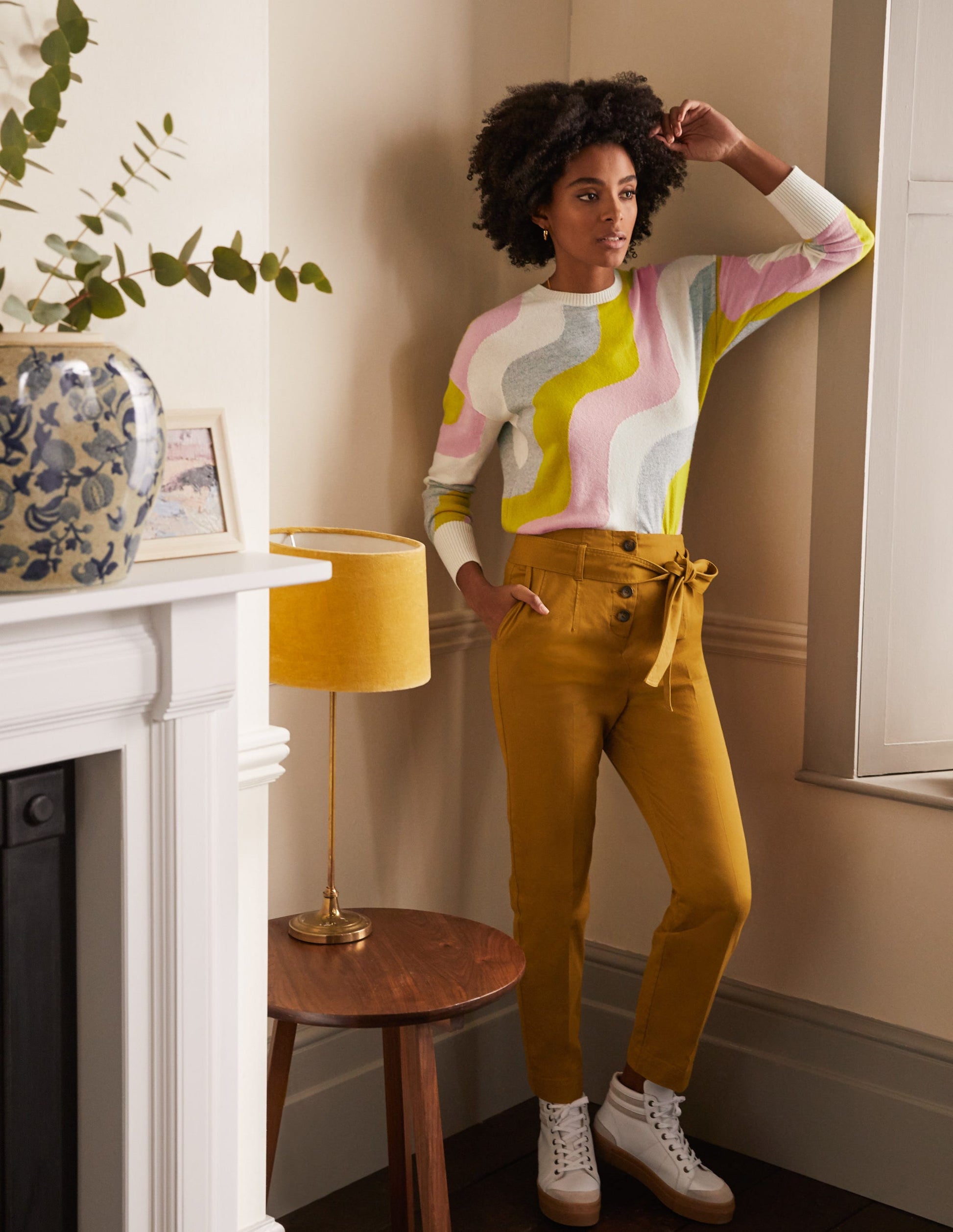 Berkeley Tapered Trousers-Frankincense-5