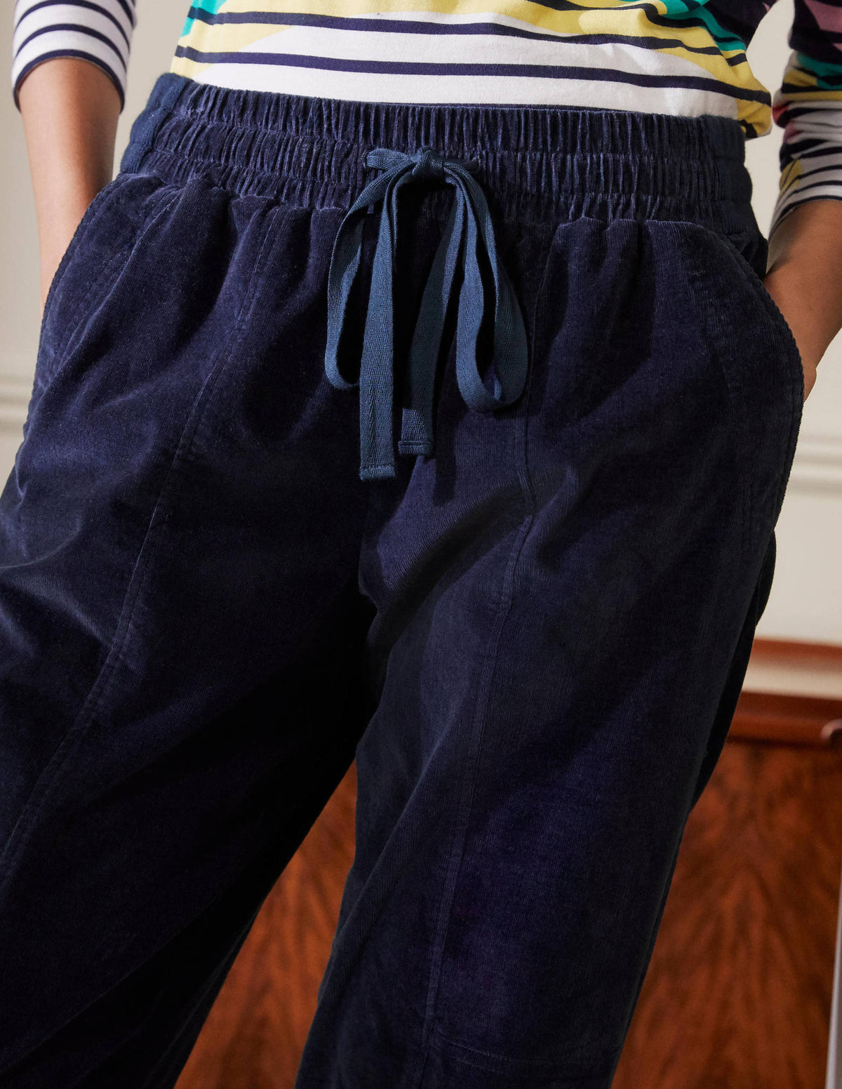 Dorset Cord Trousers-Navy-3
