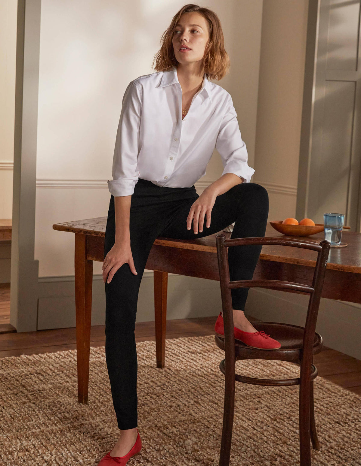 Stretch Jersey Leggings-Black-4