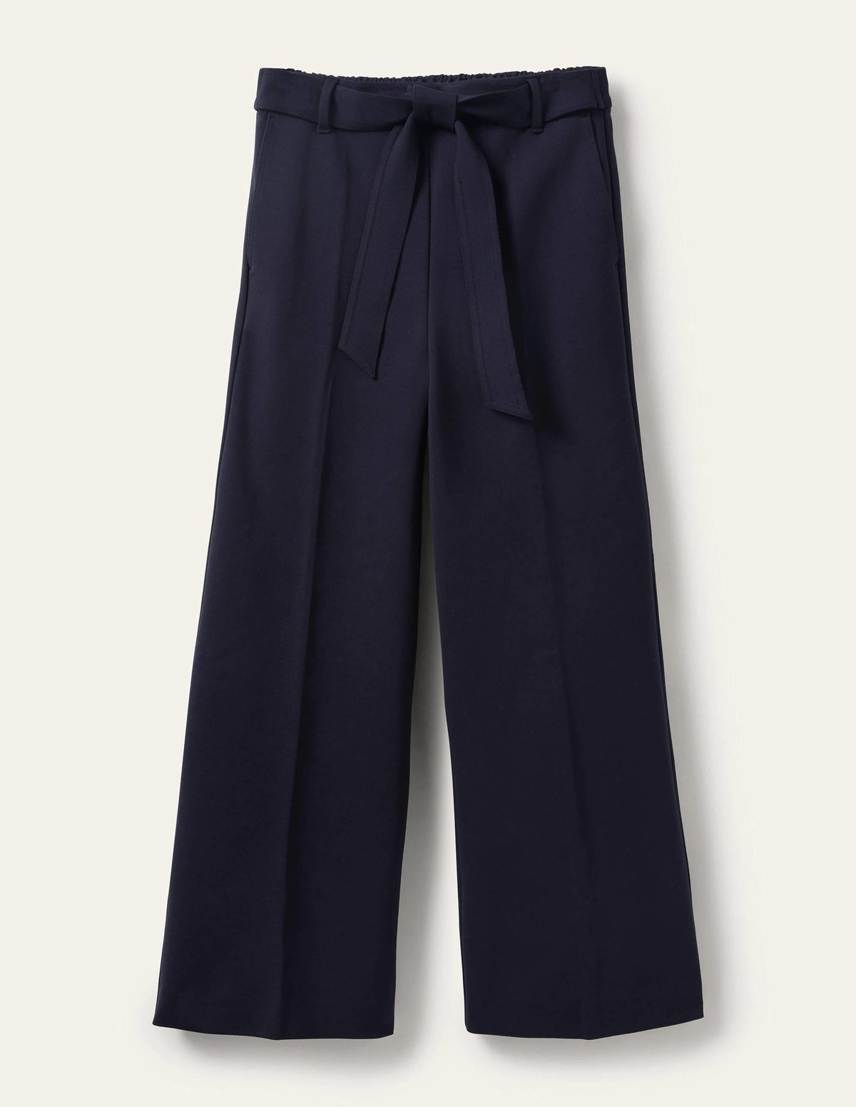 Jersey Pull-On Culottes-Navy-5