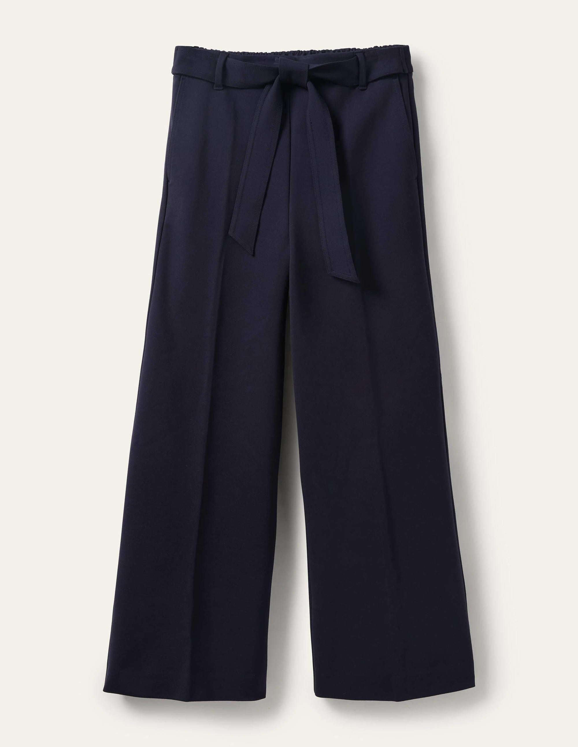 Jersey Pull-On Culottes-Navy - Image 5