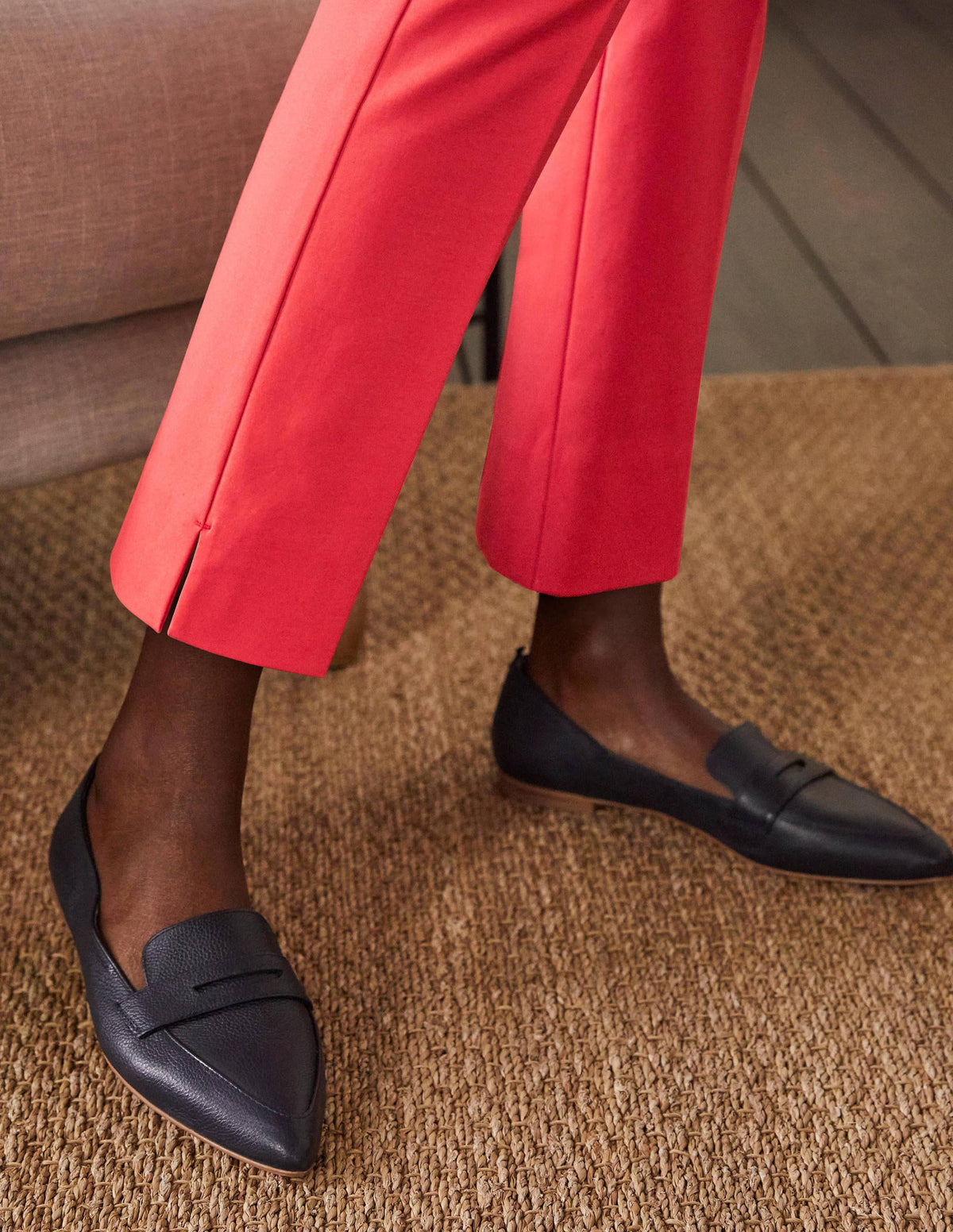 Richmond 7/8 Trouser-Bright Coral-2