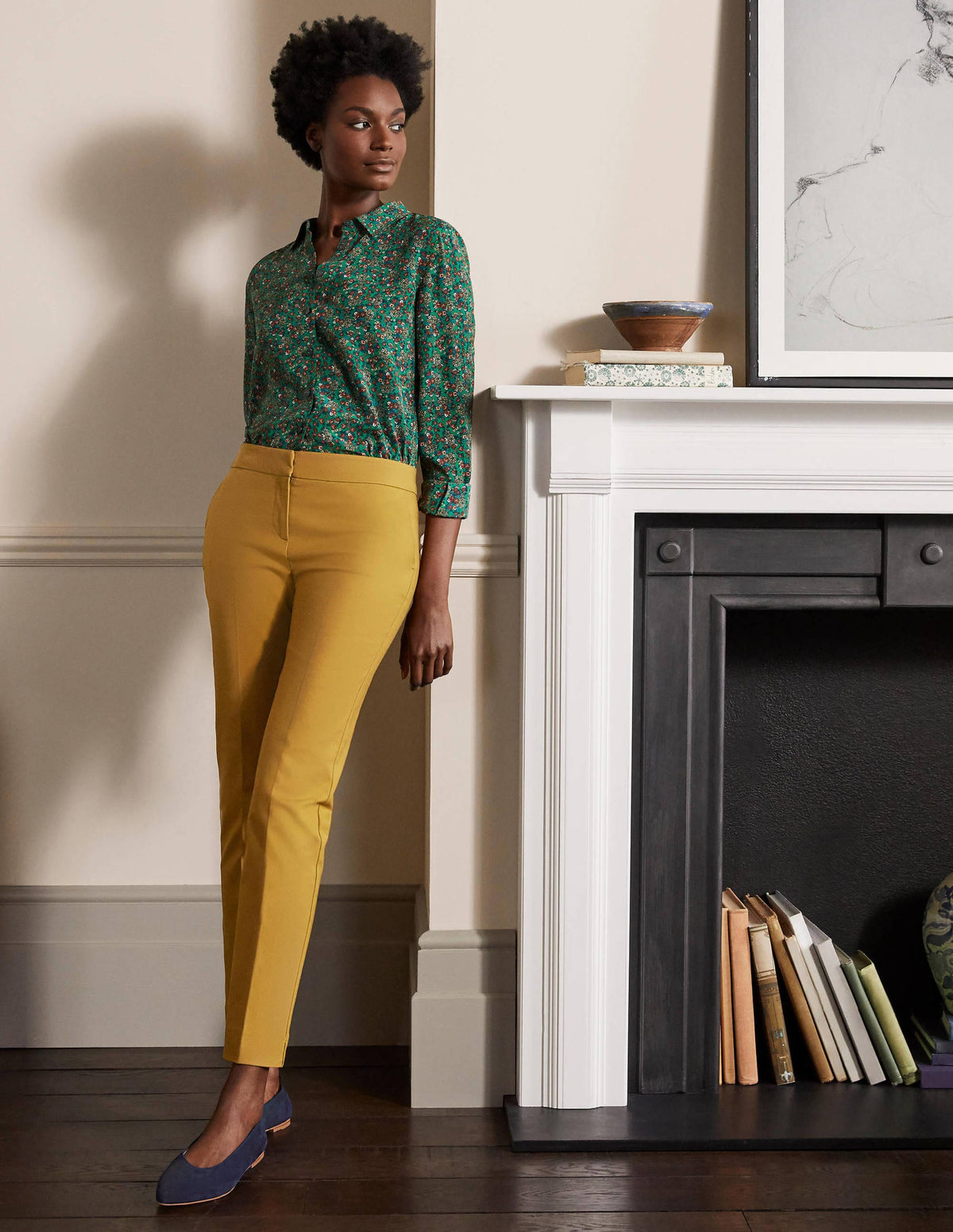 Richmond 7/8 Trouser-Frankincense-1