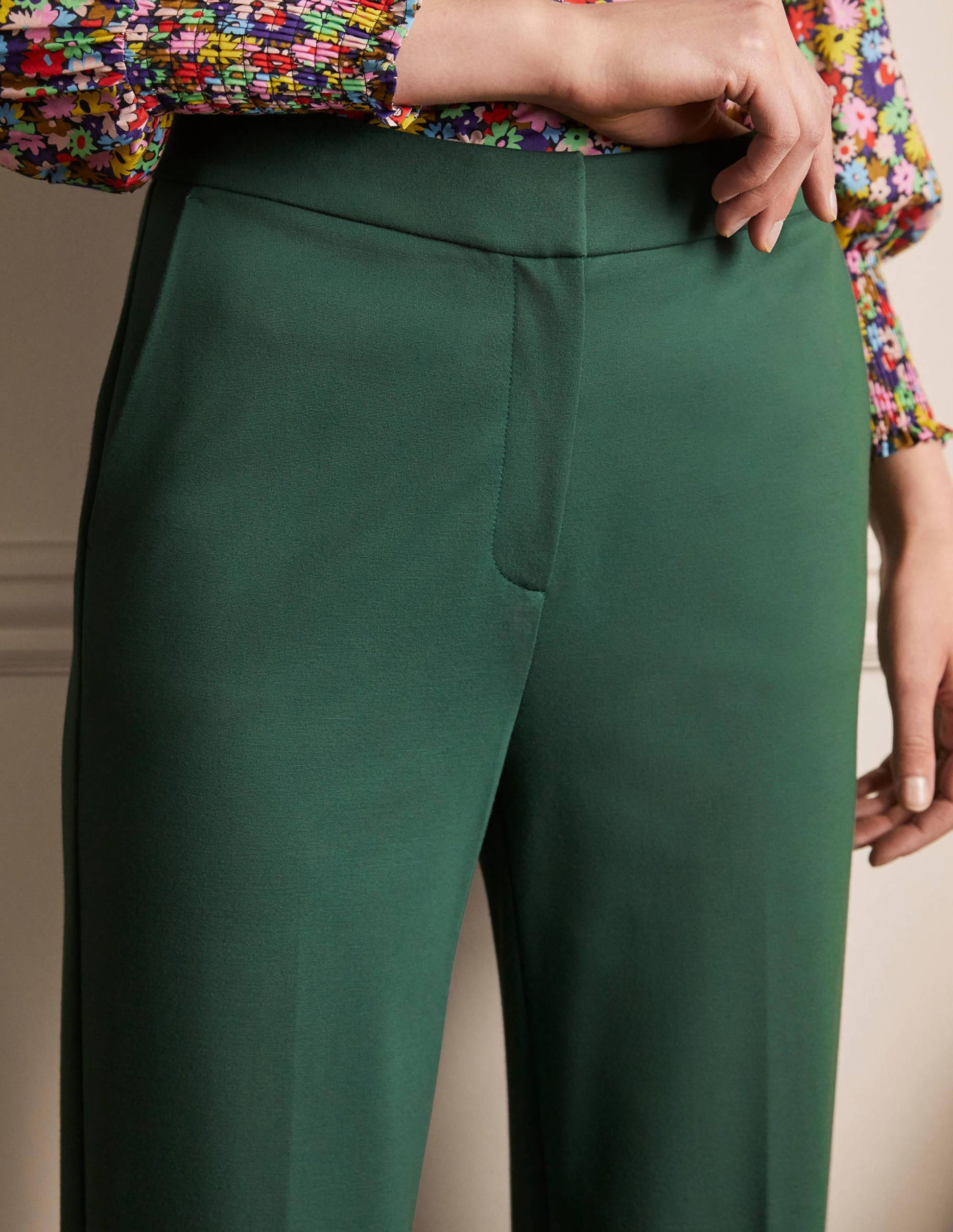 Westbourne Ponte Trousers-Palm Leaf-3