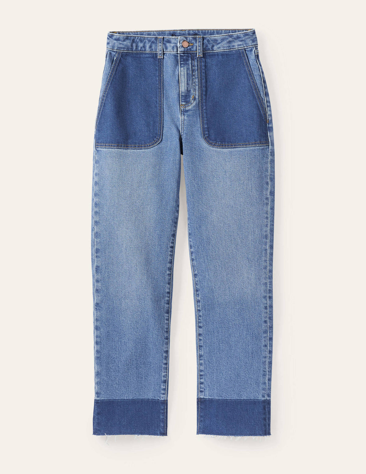Relaxed Straight Jeans-Light Vintage Contrast - Image 6
