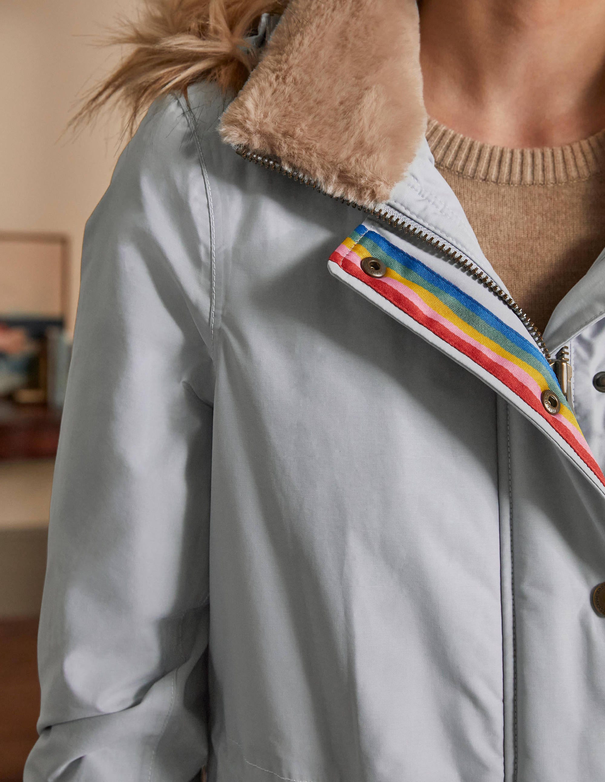 Dunbar Waterproof Parka-Pebble - Image 4