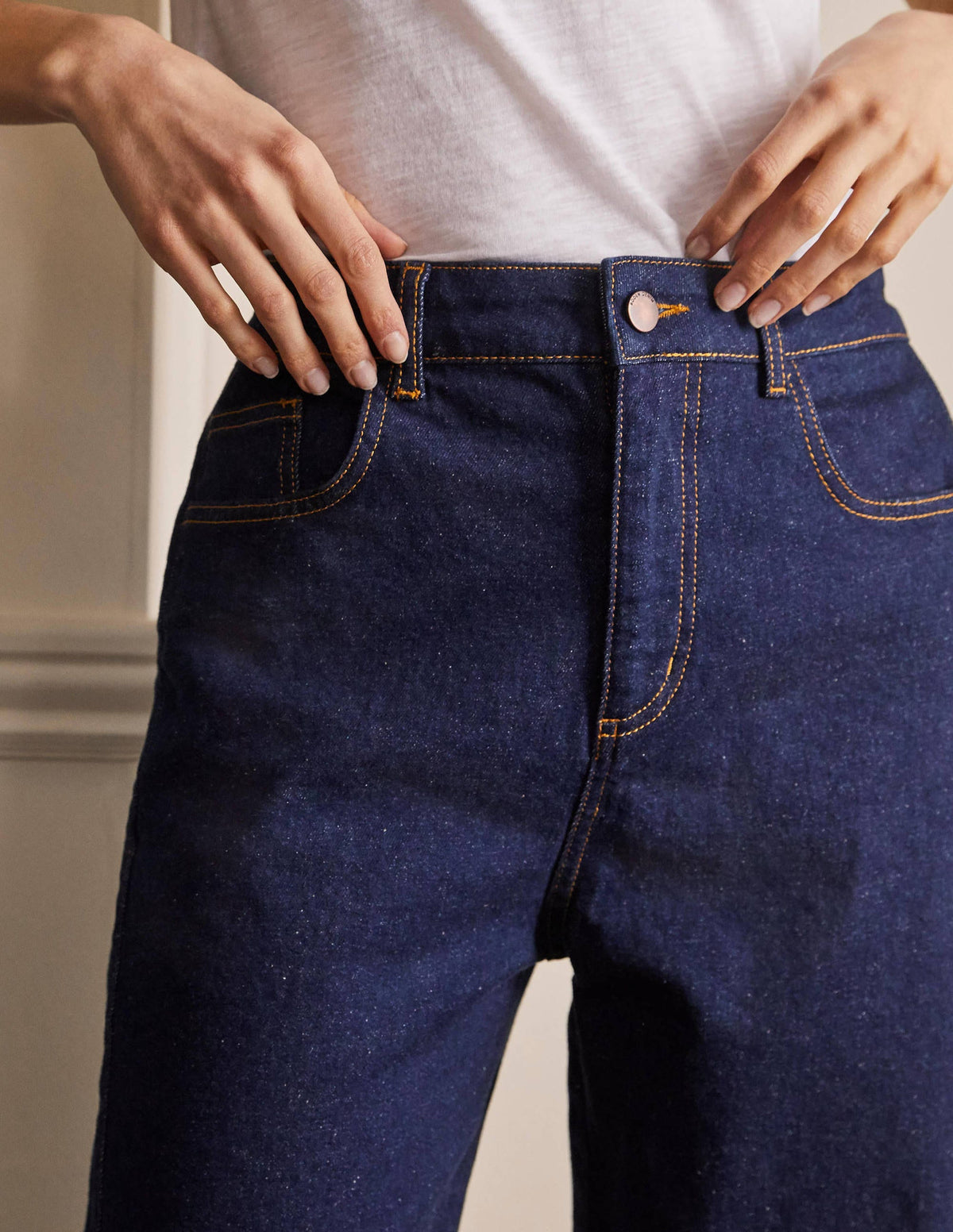 Barrel Leg Jeans-Indigo - Image 1