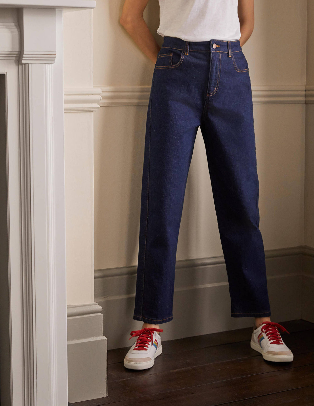 Barrel Leg Jeans-Indigo - Image 3