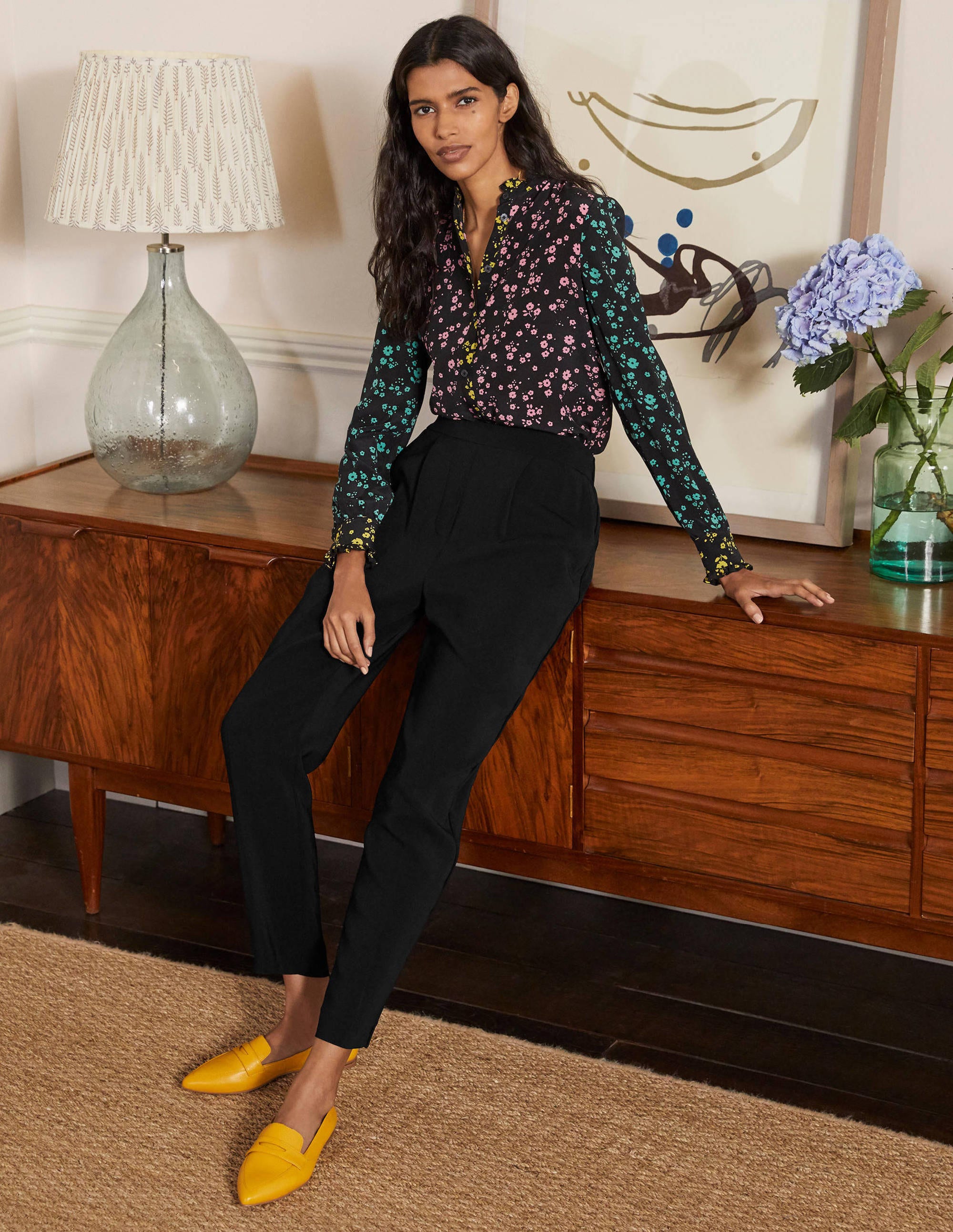 Albemarle Pull On Trousers-Black - Image 5