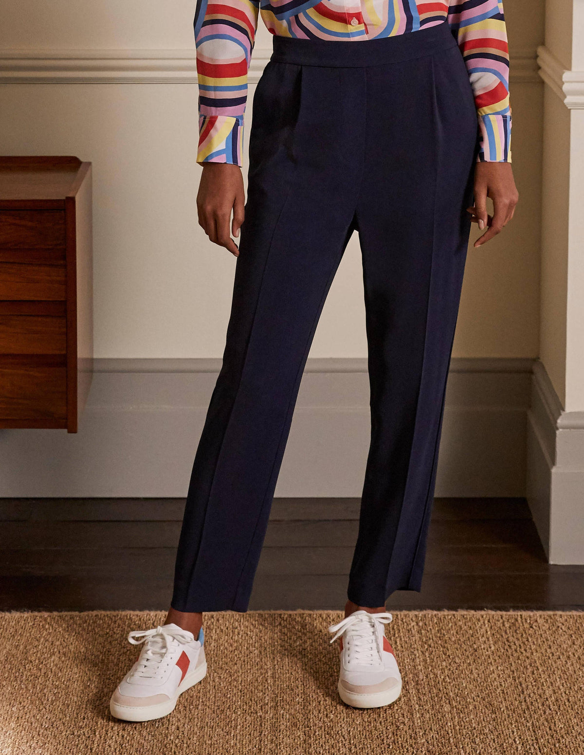 Albemarle Pull On Trousers-Navy - Image 2
