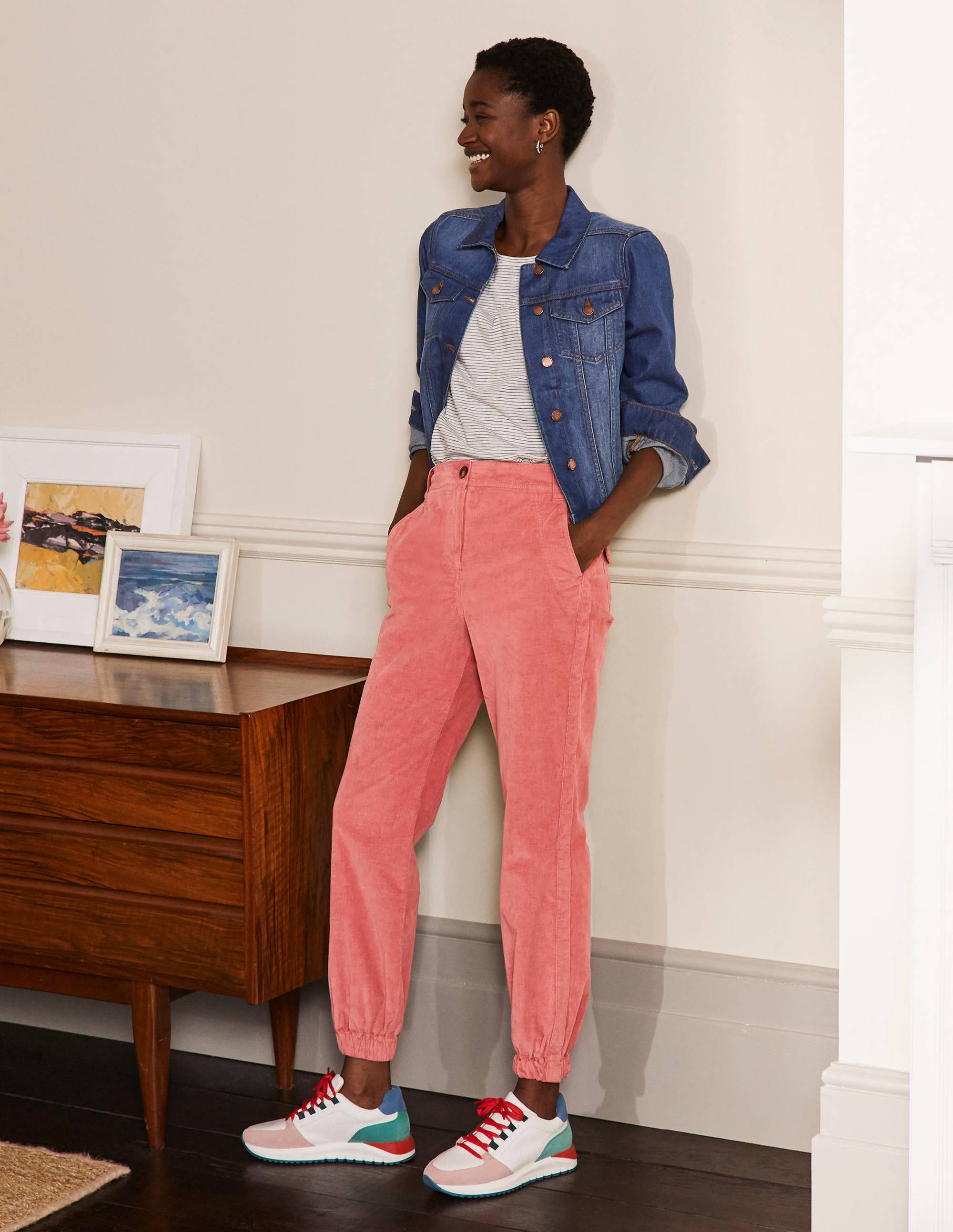 Gowrie Trousers-Blush Cord - Image 5