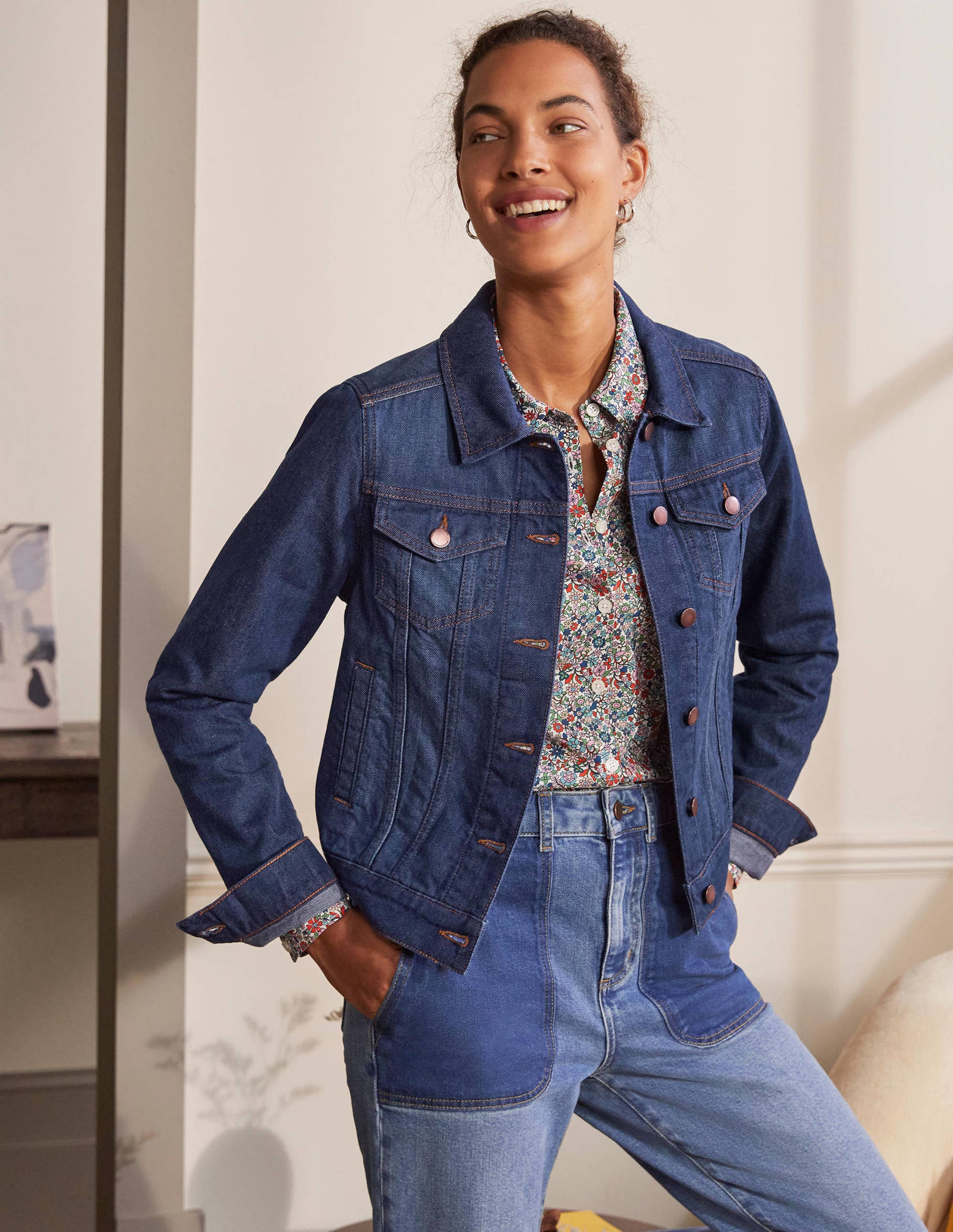 Classic Denim Jacket-Indigo-4
