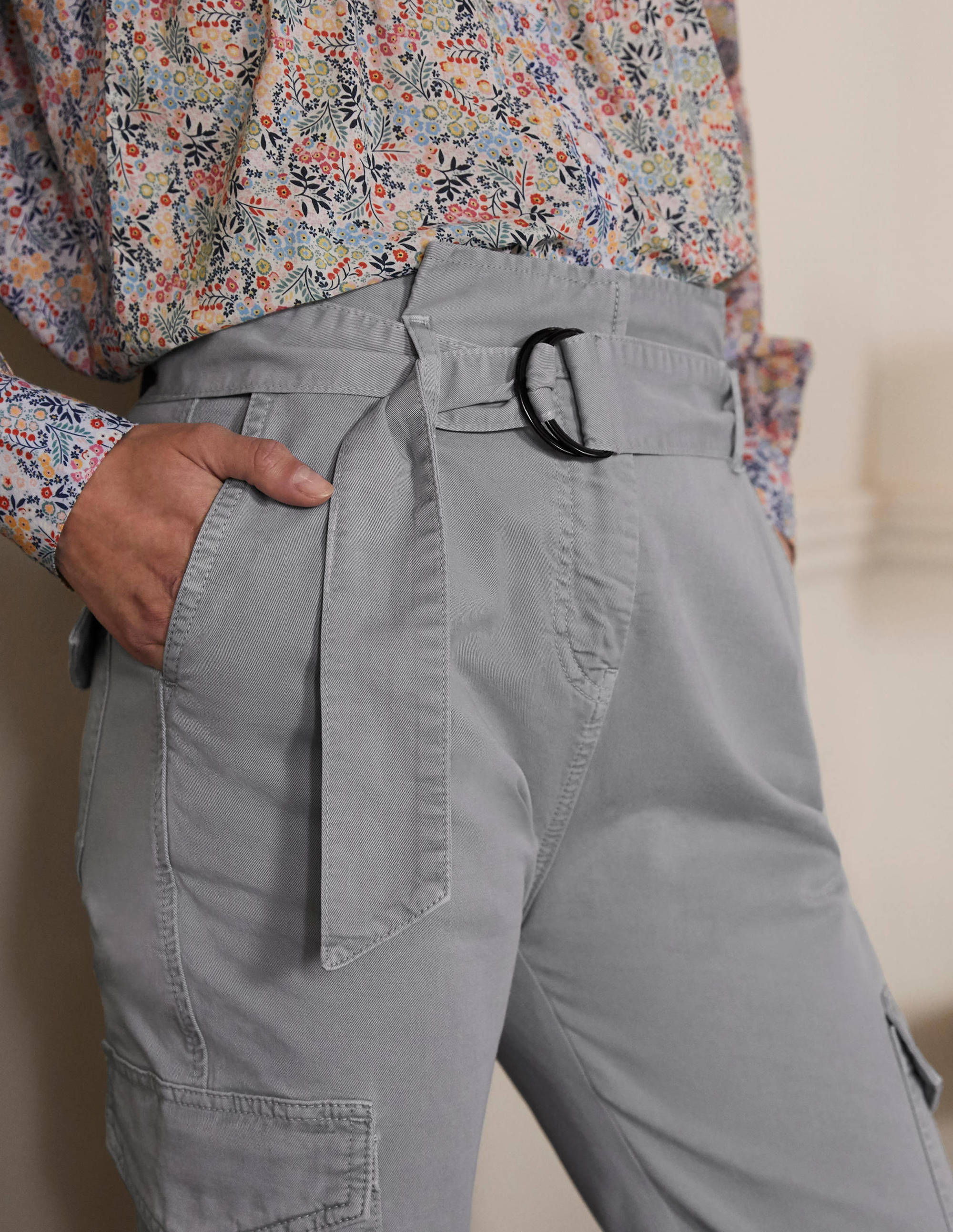 Utility Cargo Trouser-Pebble - Image 2