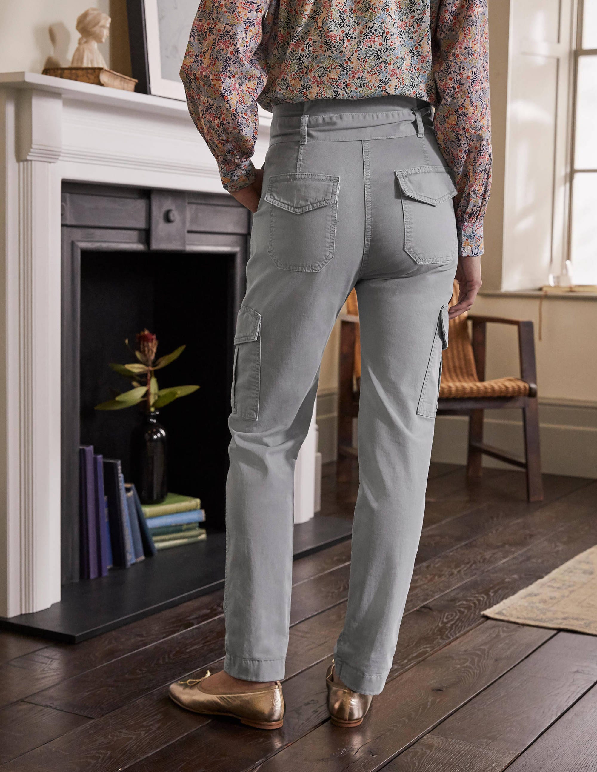 Utility Cargo Trouser-Pebble - Image 3
