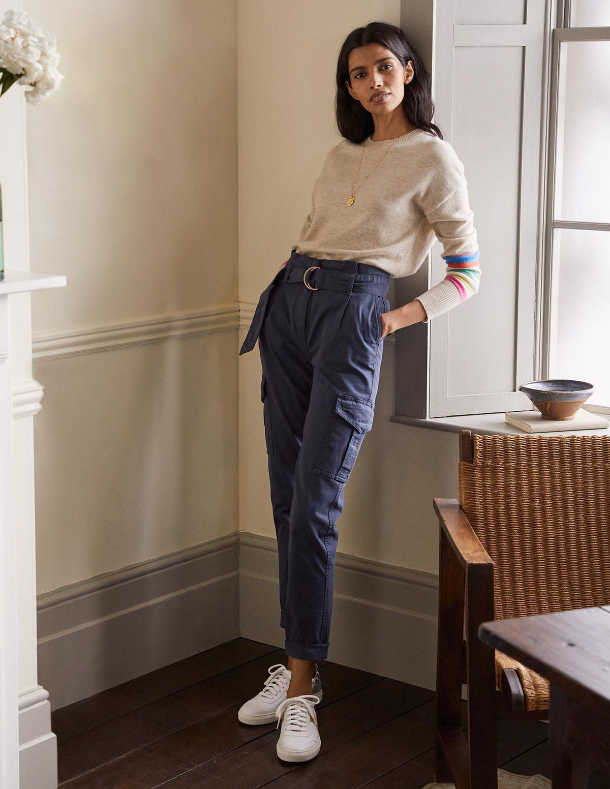 Utility Cargo Trouser-Navy - Image 1