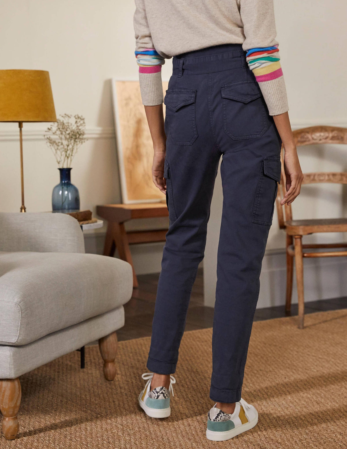Utility Cargo Trouser-Navy-3