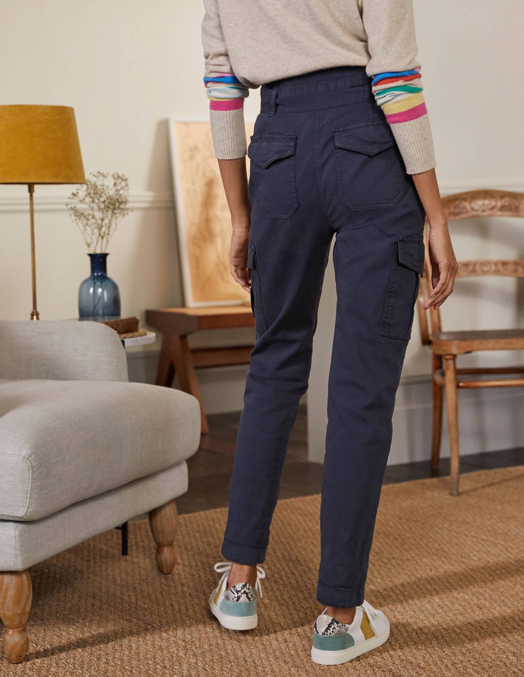 Utility Cargo Trouser-Navy - Image 3