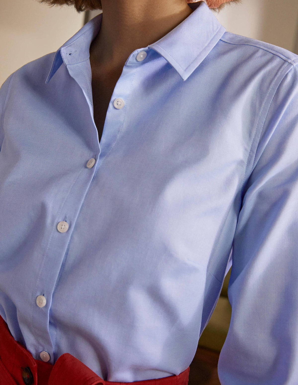 The Cotton Shirt-Blue Oxford-1