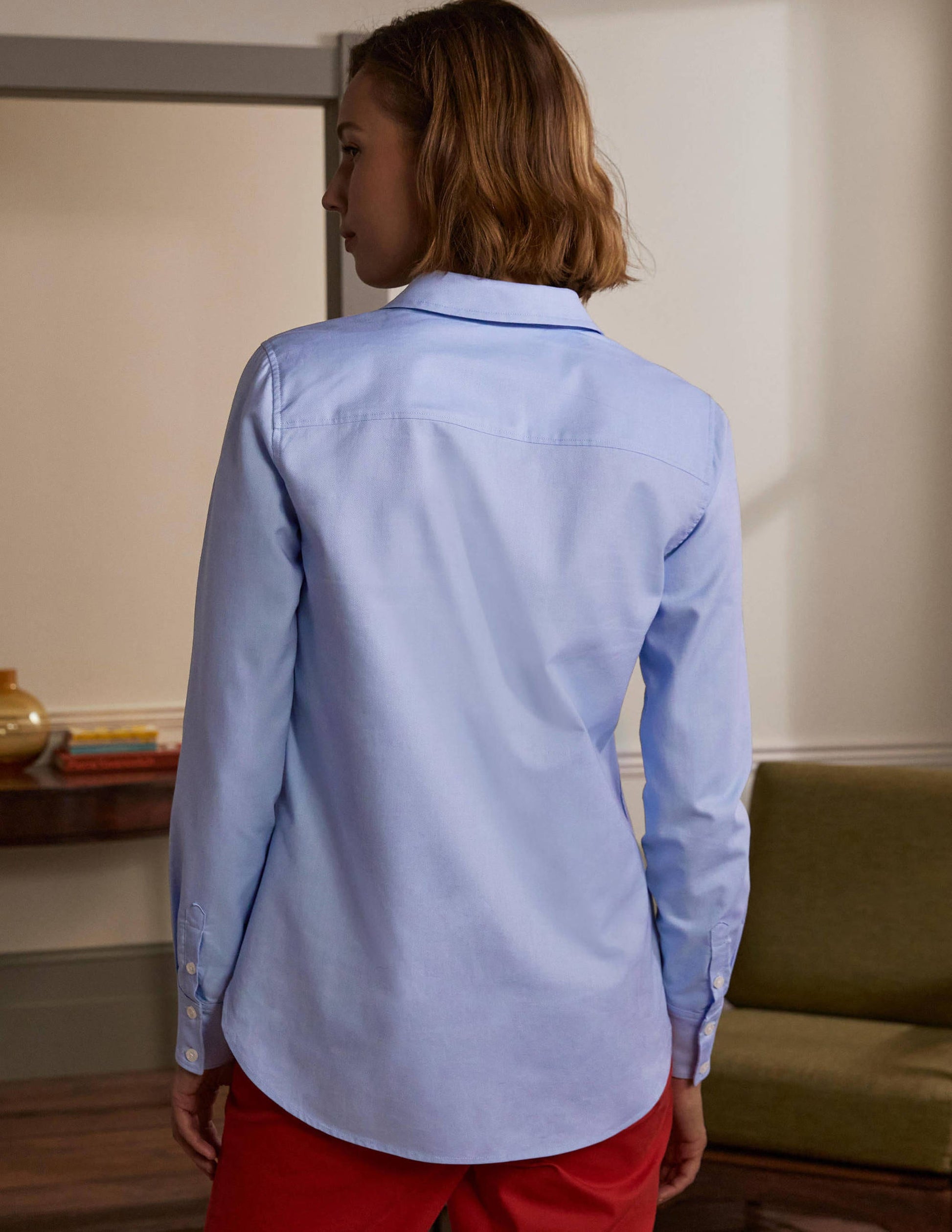 The Cotton Shirt-Blue Oxford-2