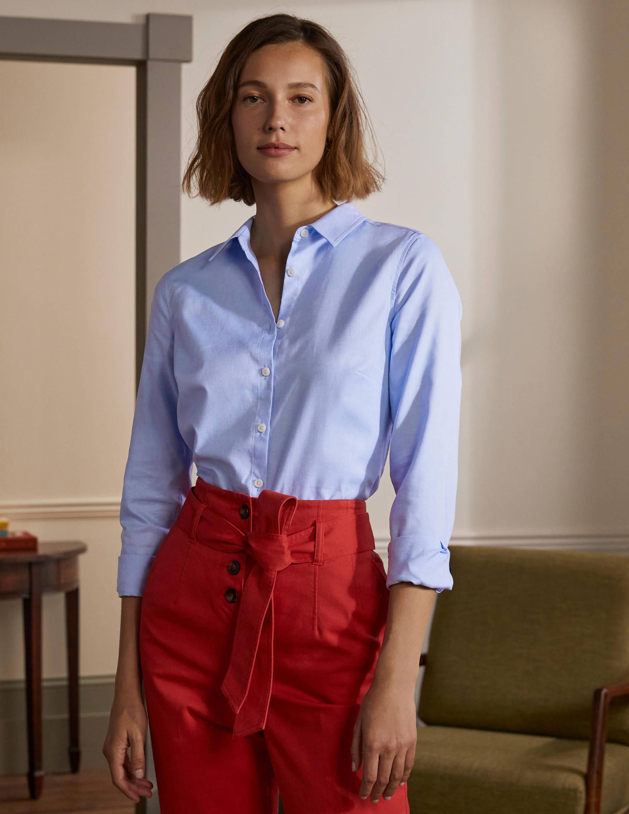The Cotton Shirt-Blue Oxford - Image 3