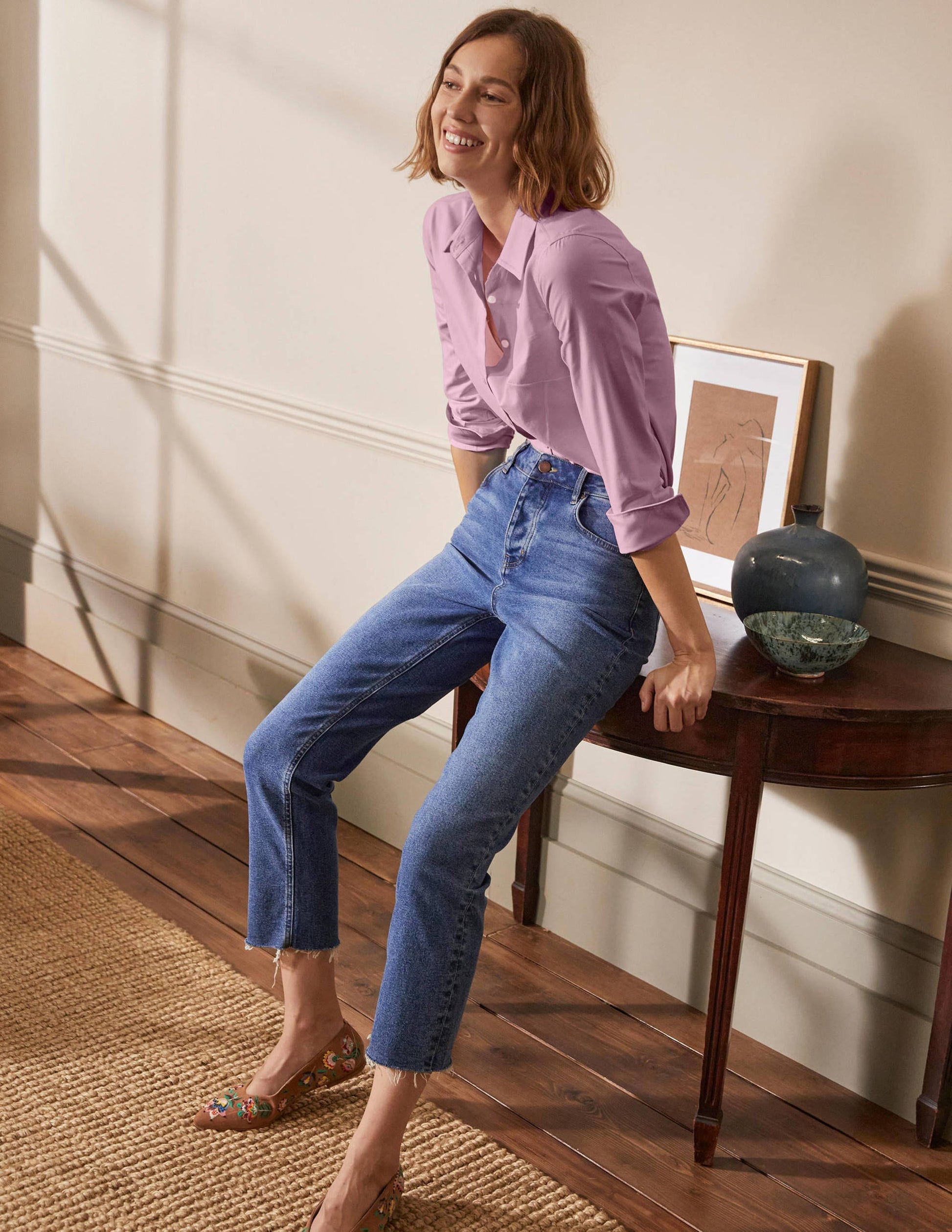 The Cotton Shirt-Pink Oxford-4