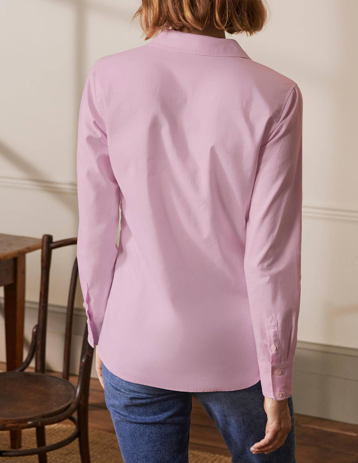 The Cotton Shirt-Pink Oxford - Image 2