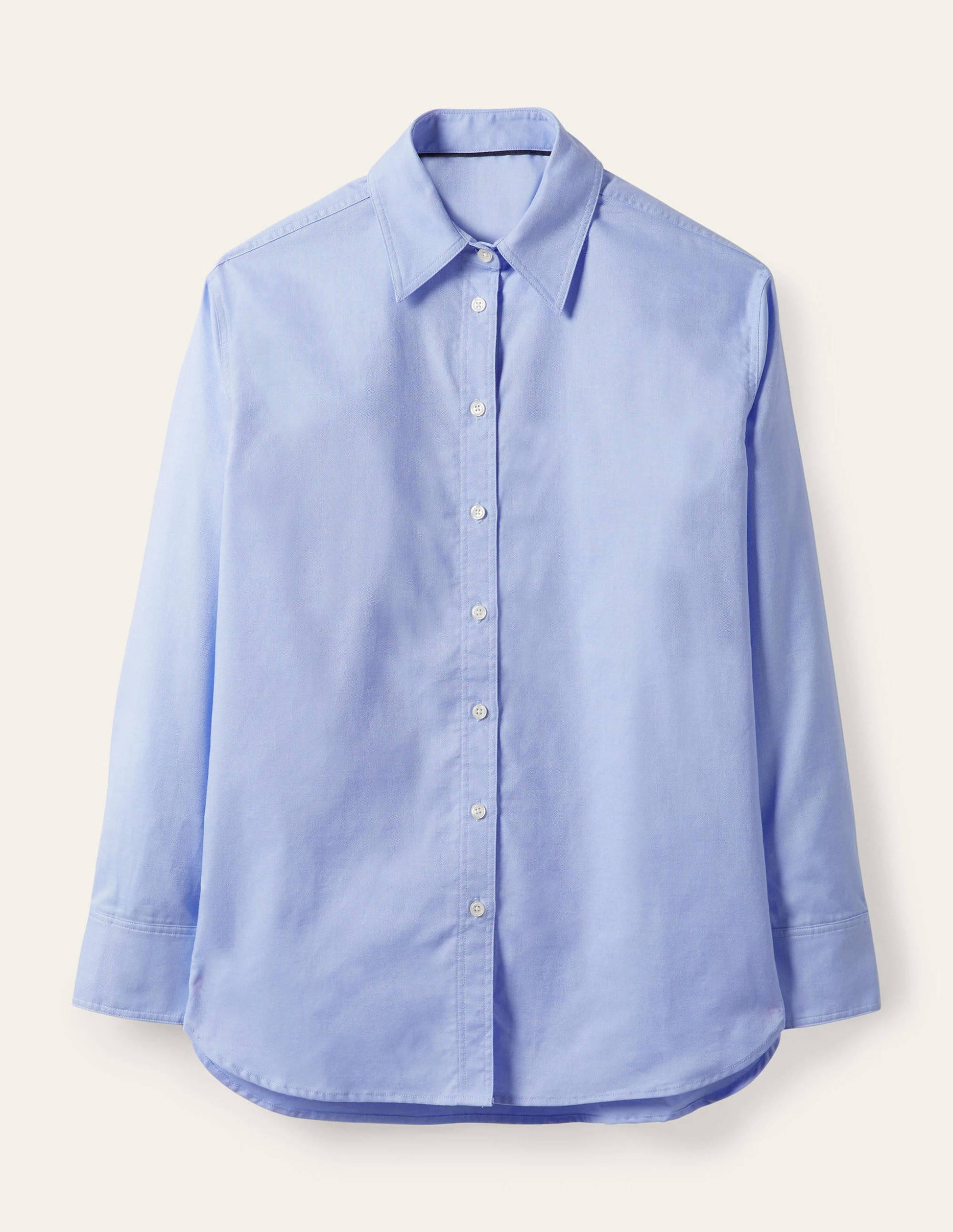 Agnes Oversized Shirt-Blue Oxford-5