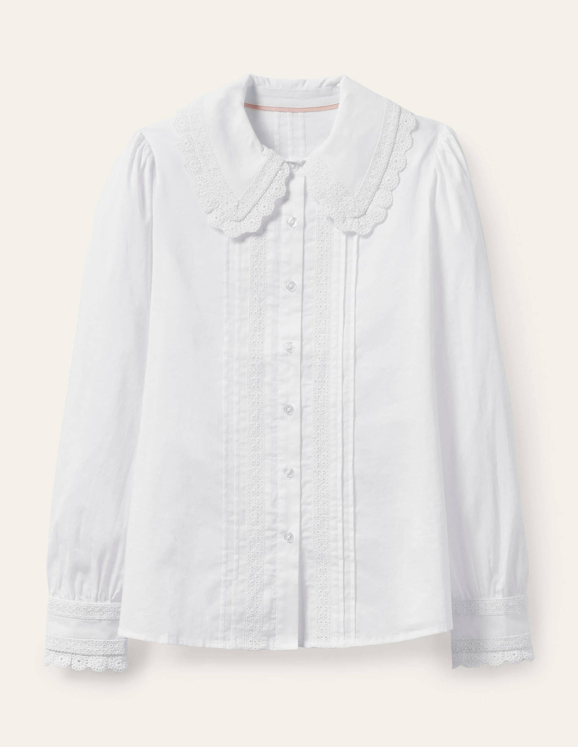 Clare Broderie Shirt-White-7