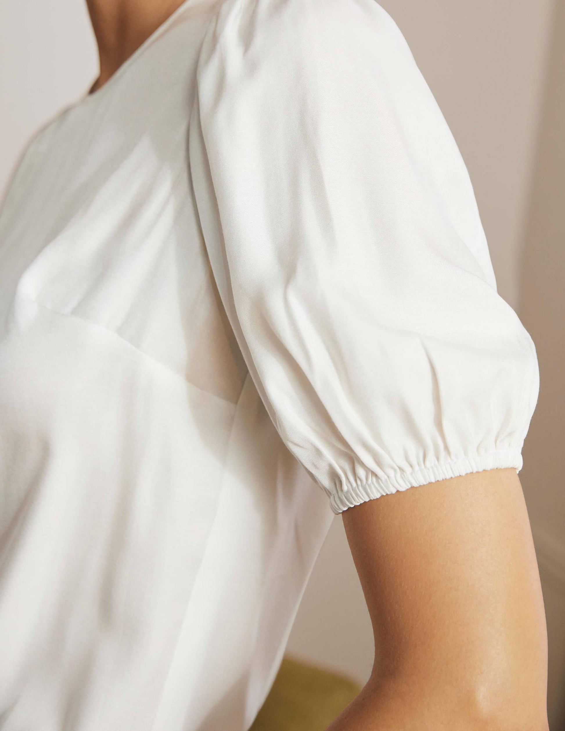Adriana Puff Sleeve Top-Ivory-2