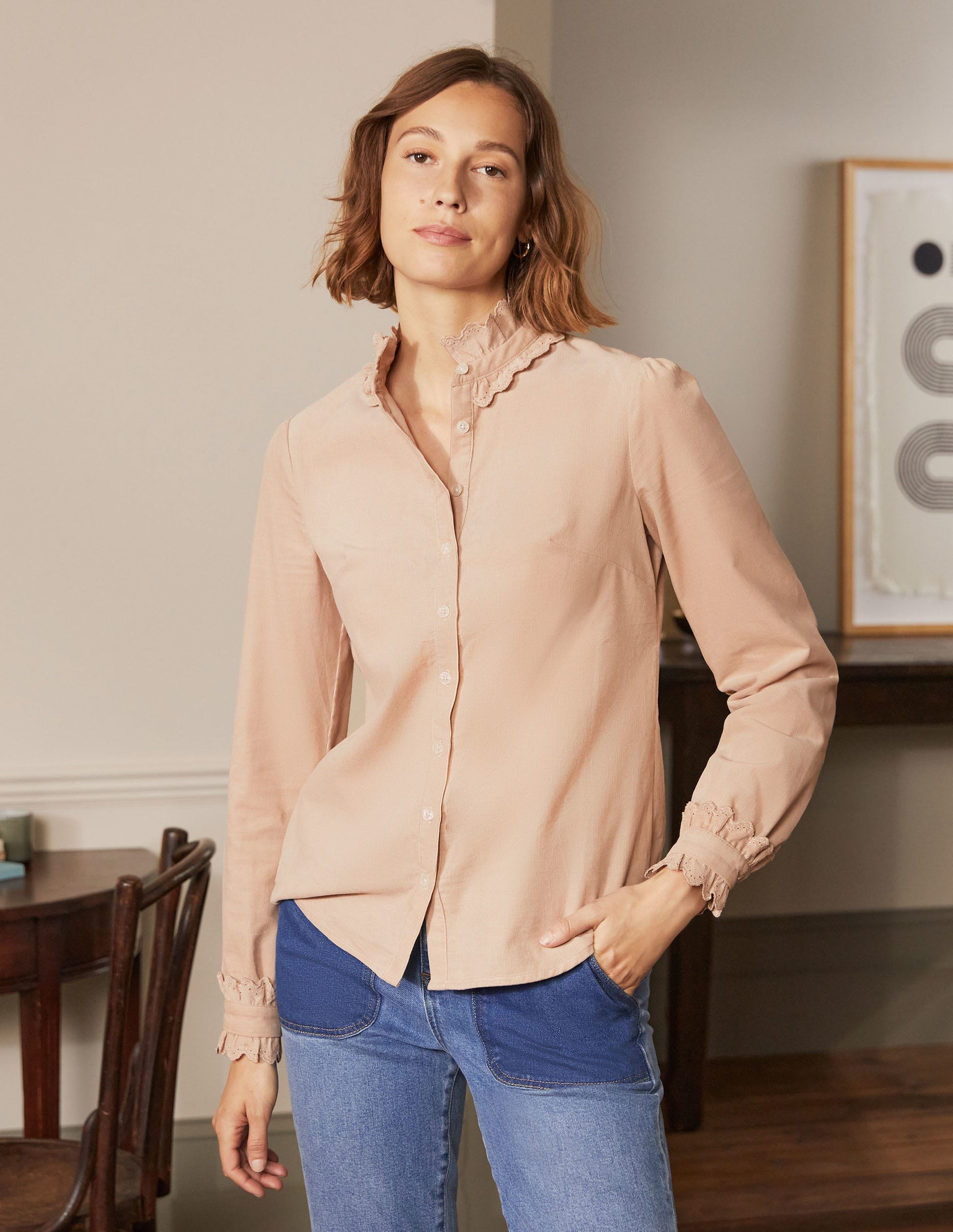 Eliza Broderie Shirt-Popcorn-1