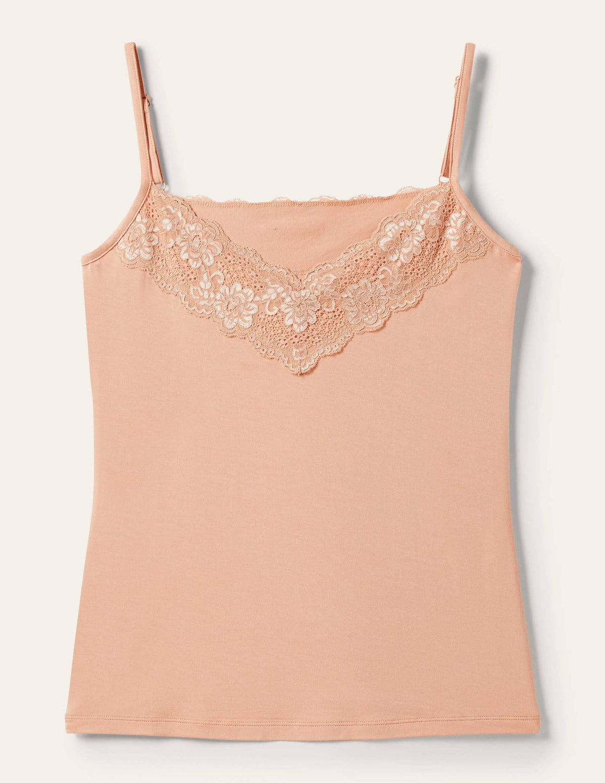 Lace Cami Top-Light Beige-11