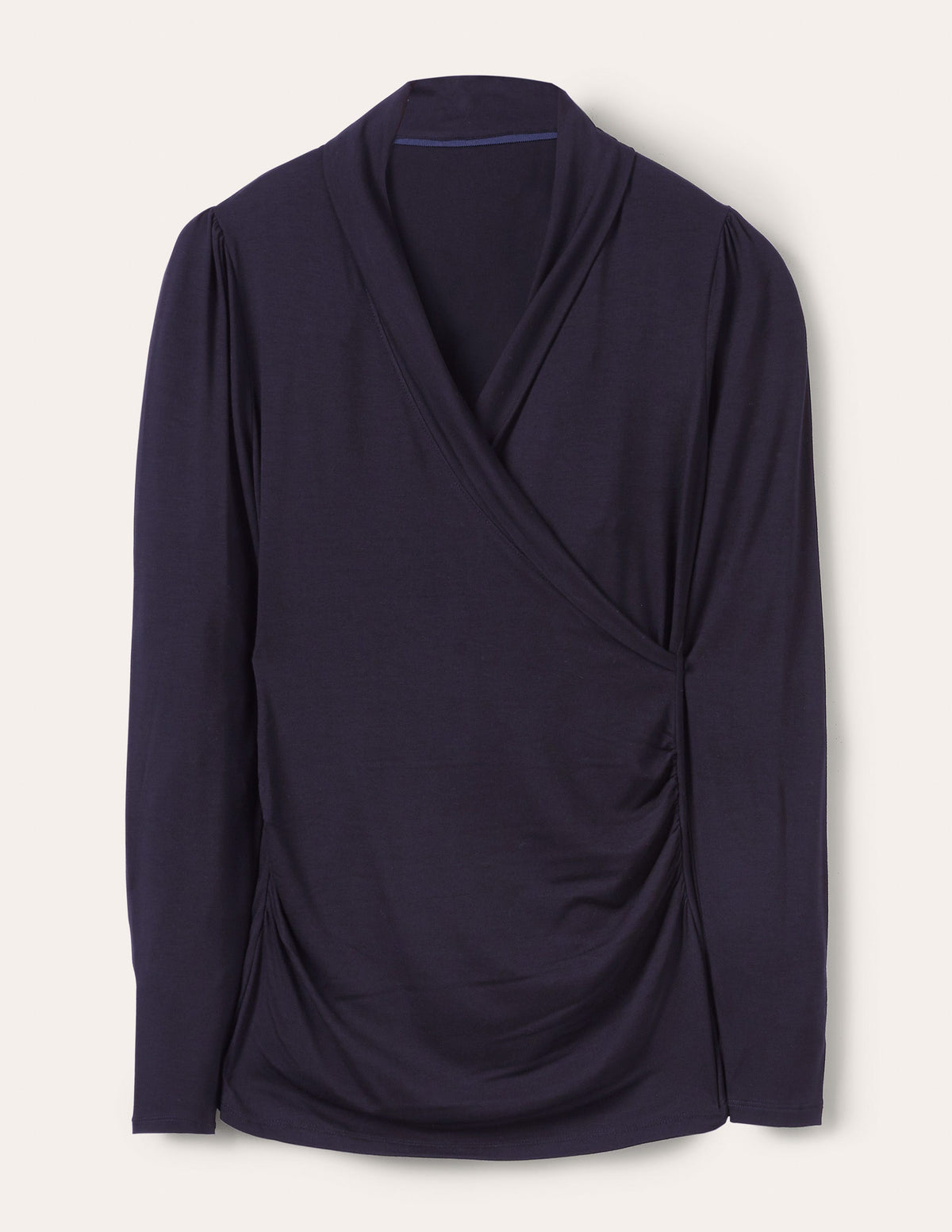 Lara Wrap Top-Navy - Image 5