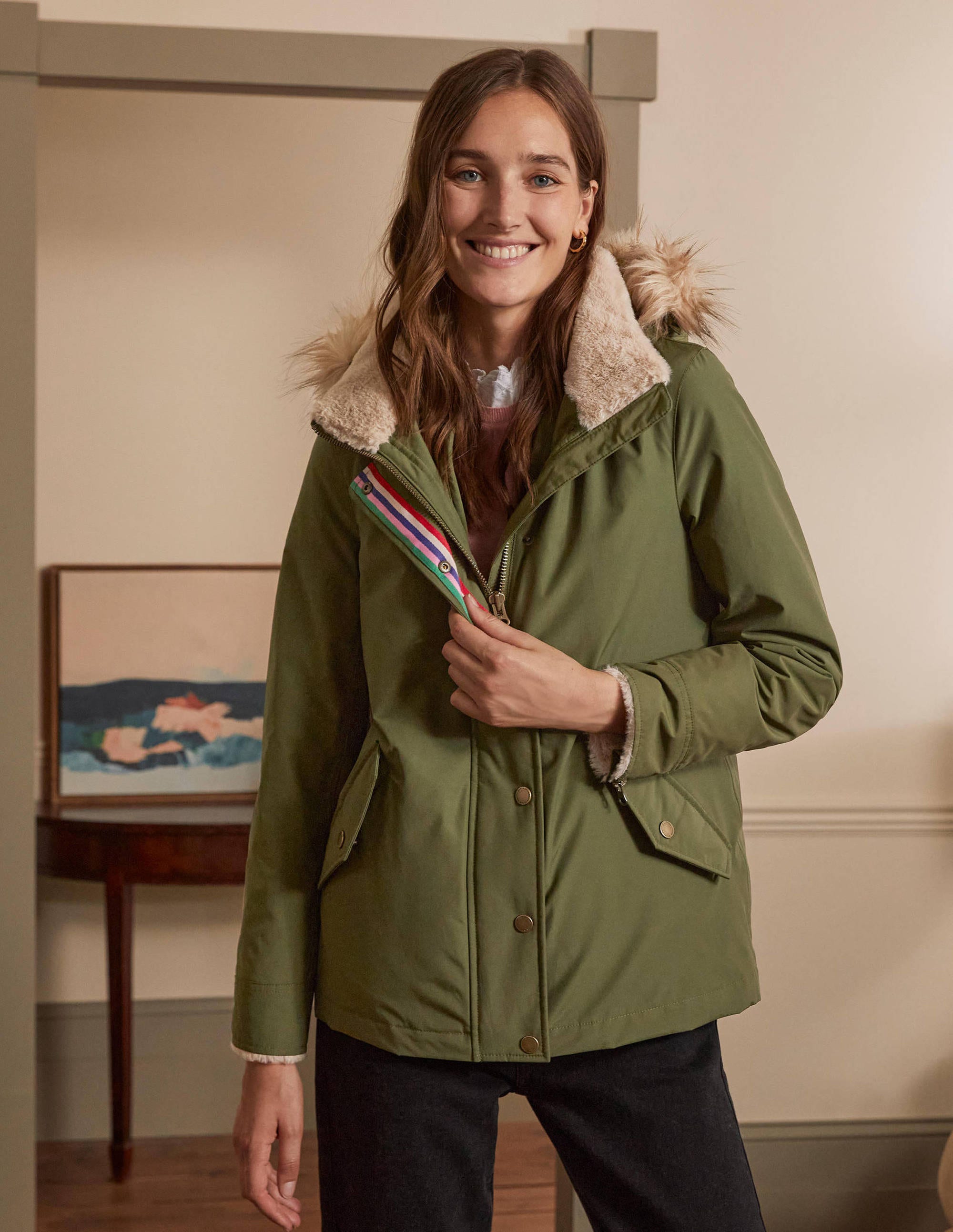 Dunbar Waterproof Jacket-Oregano - Image 5