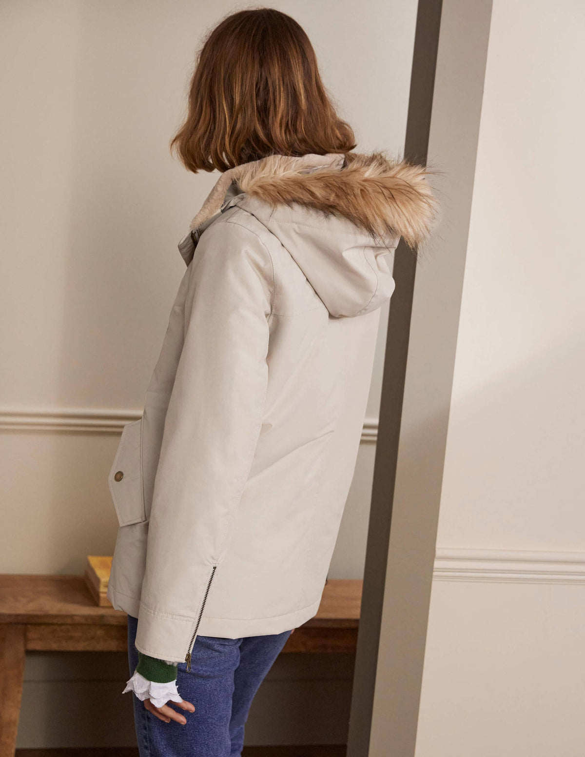 Dunbar Waterproof Jacket-Warm Ash - Image 2