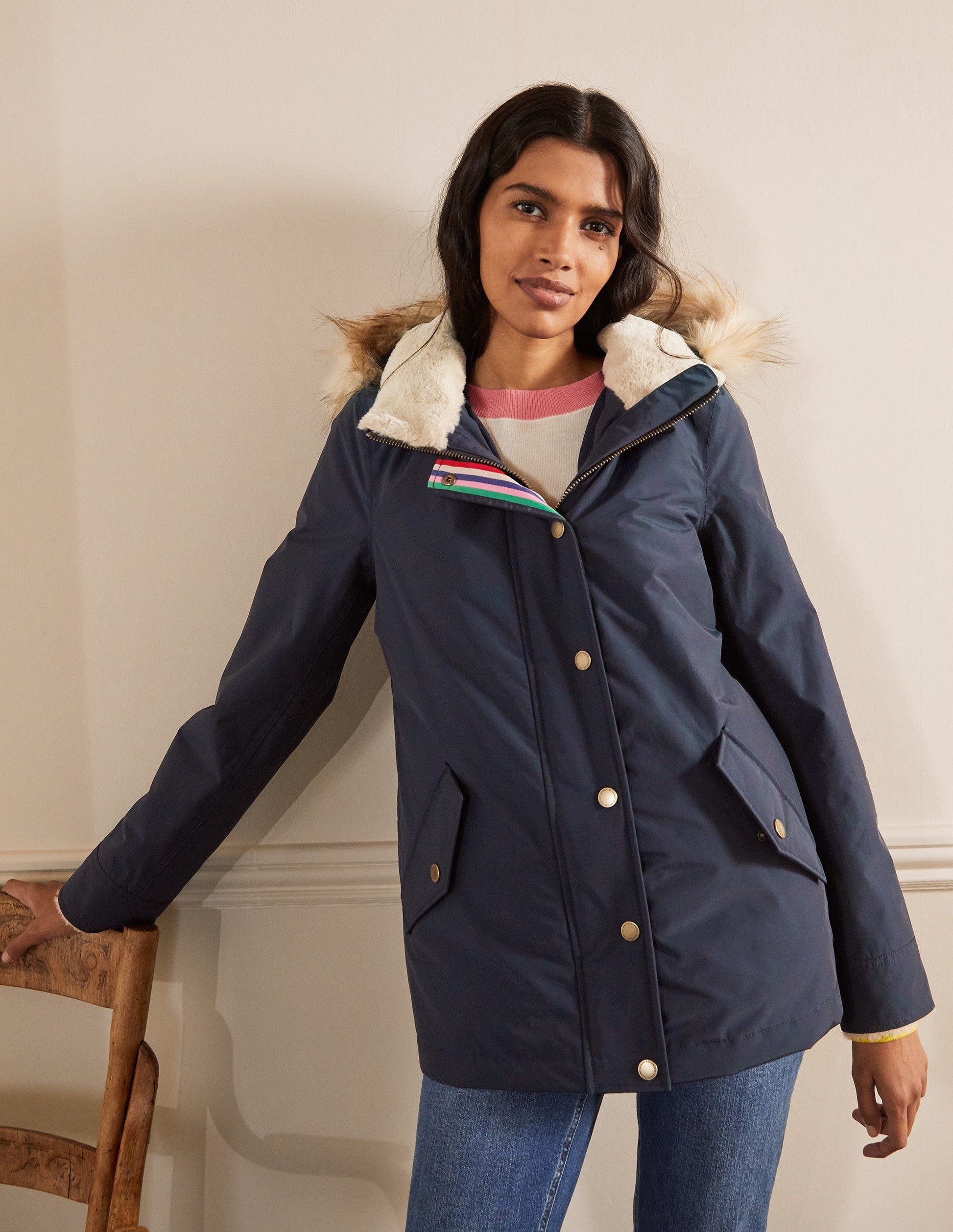 Dunbar Waterproof Jacket-Navy-4