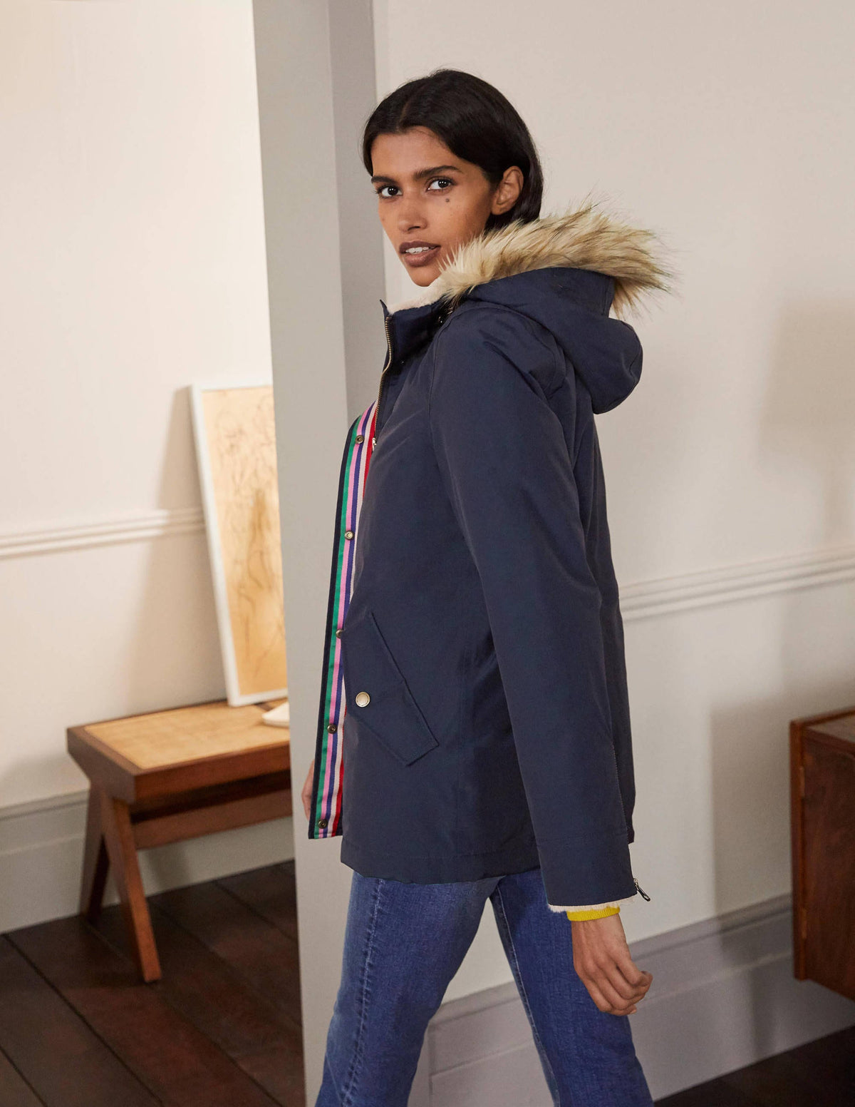 Dunbar Waterproof Jacket-Navy - Image 1