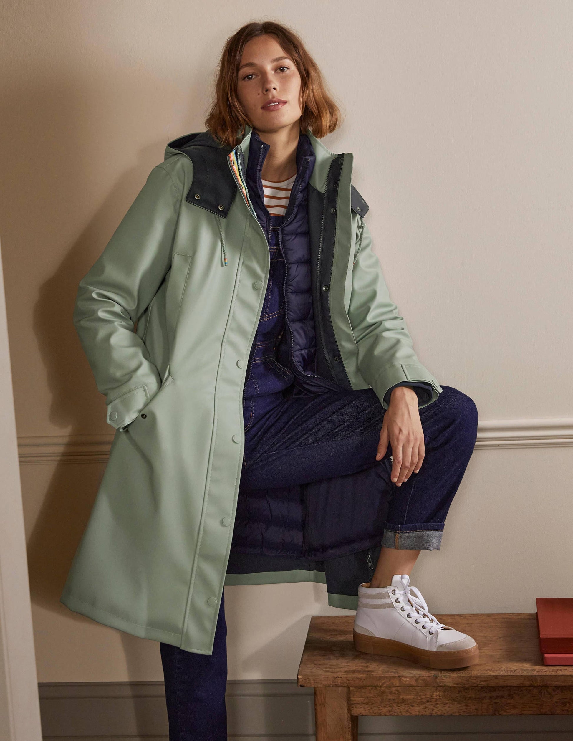 Bamburgh Raincoat-Sage/Navy-4