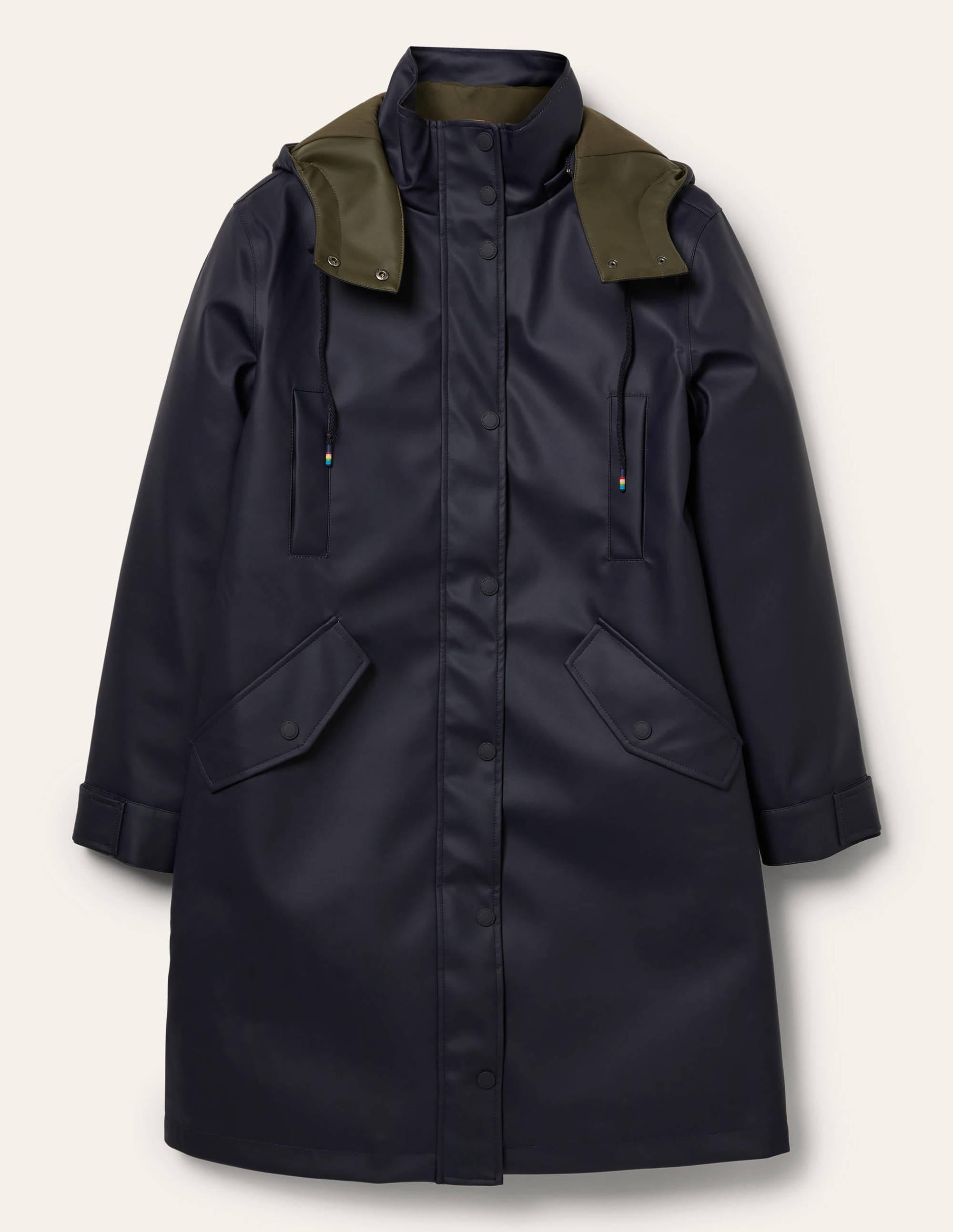 Bamburgh Raincoat-Navy/Khaki - Image 7