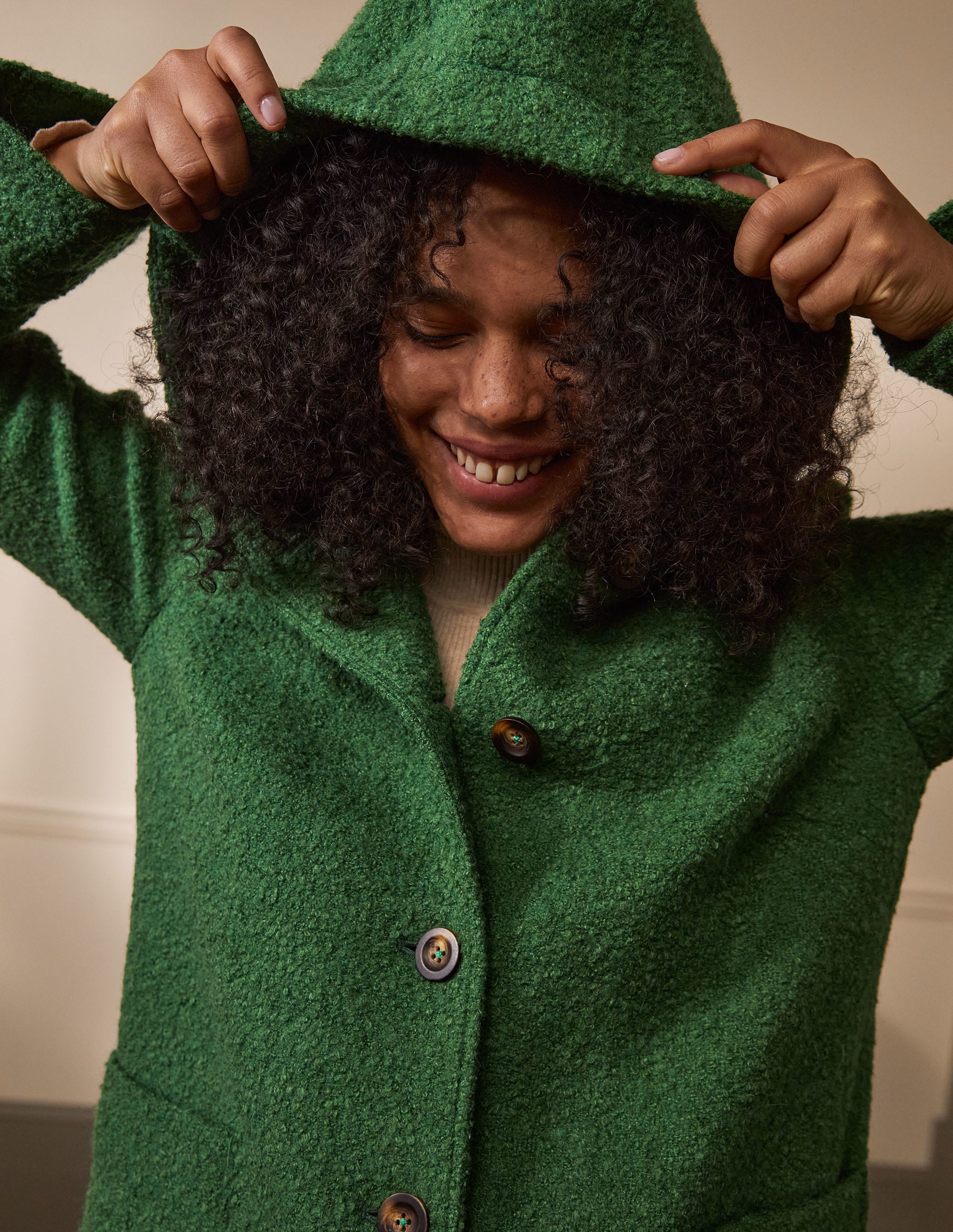 Cambridge Textured Coat-Conifer - Image 1