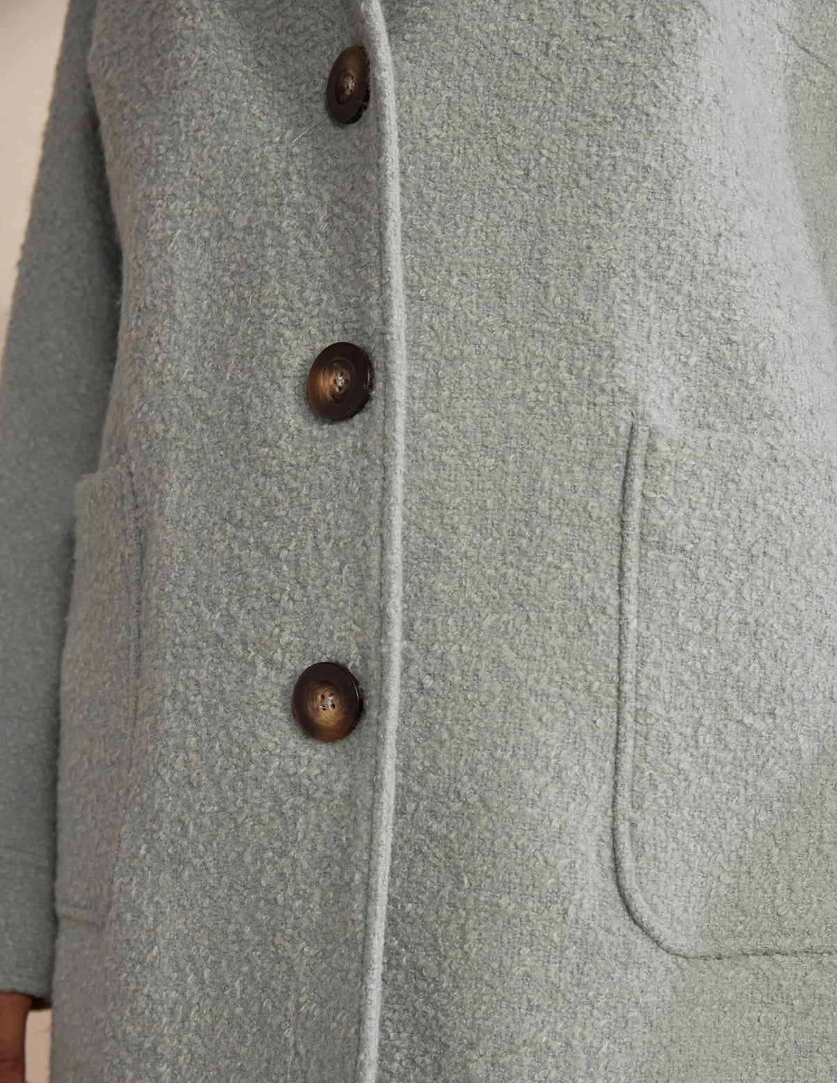 Cambridge Textured Coat-Icy Blue - Image 1