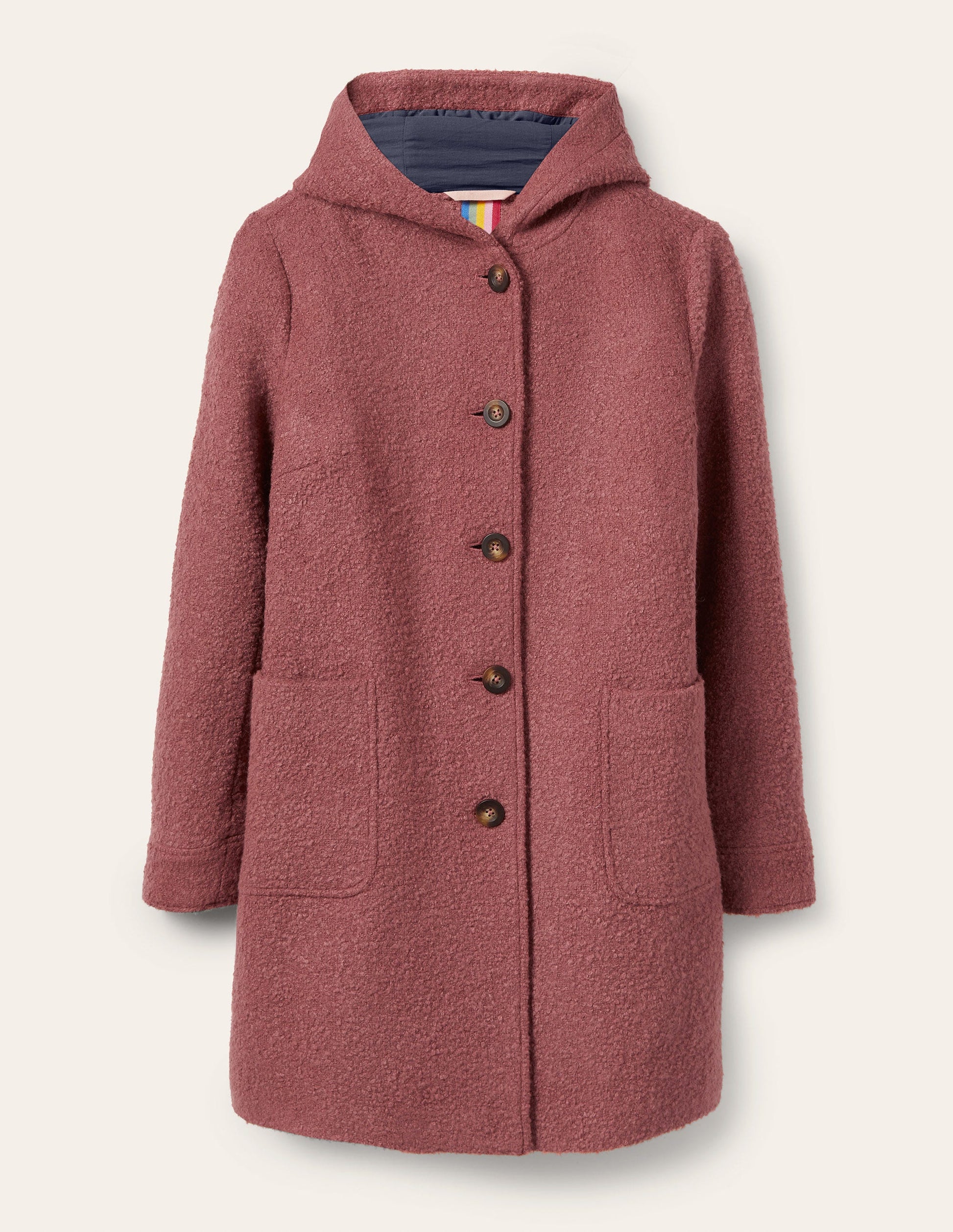 Cambridge Textured Coat-Dusty Rose-6