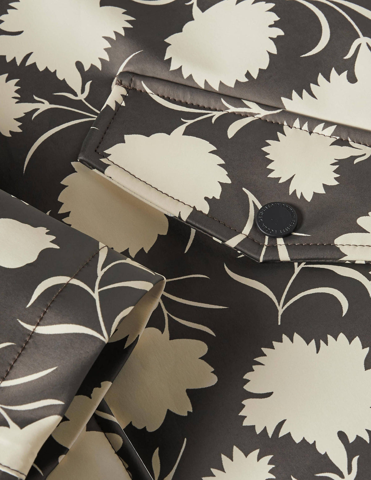 Morris Waterproof Mac-Black, Leafy Bud - Image 6