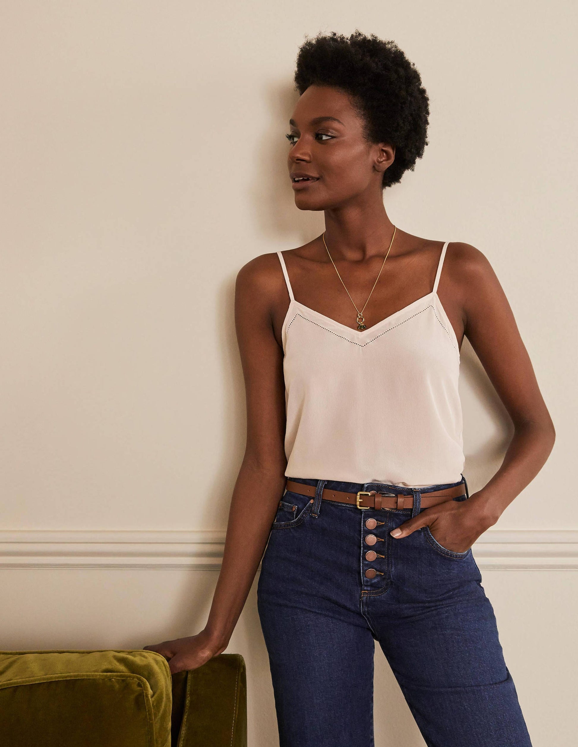 Silk Cami Top-Chalky Rose-1